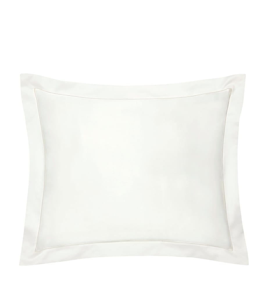 Egyptian Cotton Sham Giza Square Pillowcase (65cm x 65cm) CANDLELIGHT Image 1