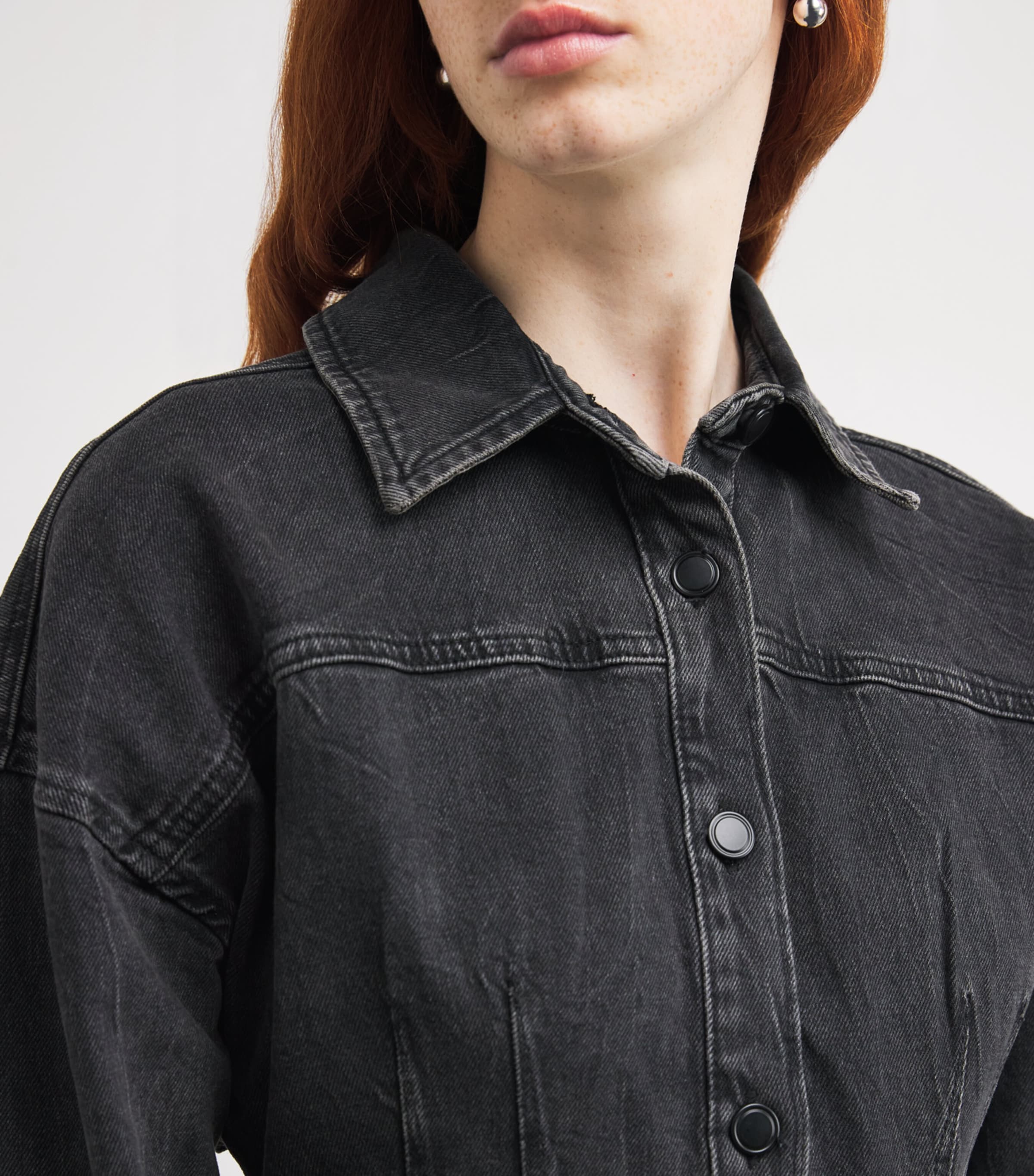 Denim Shaped Mini Dress K418 Image 6