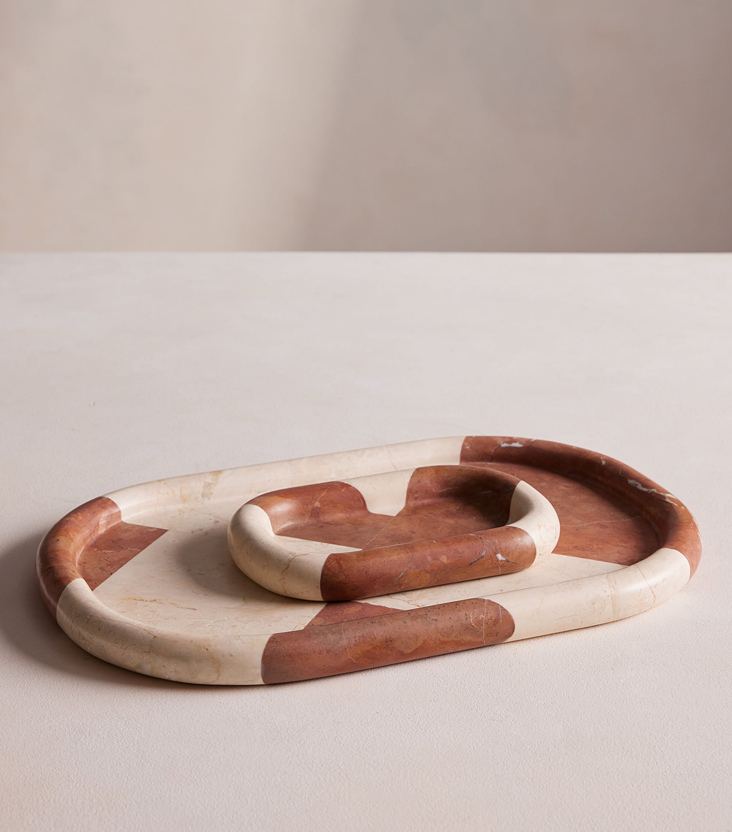 Large Marble Adley Tray (46cm) NO COLOUR Image 3