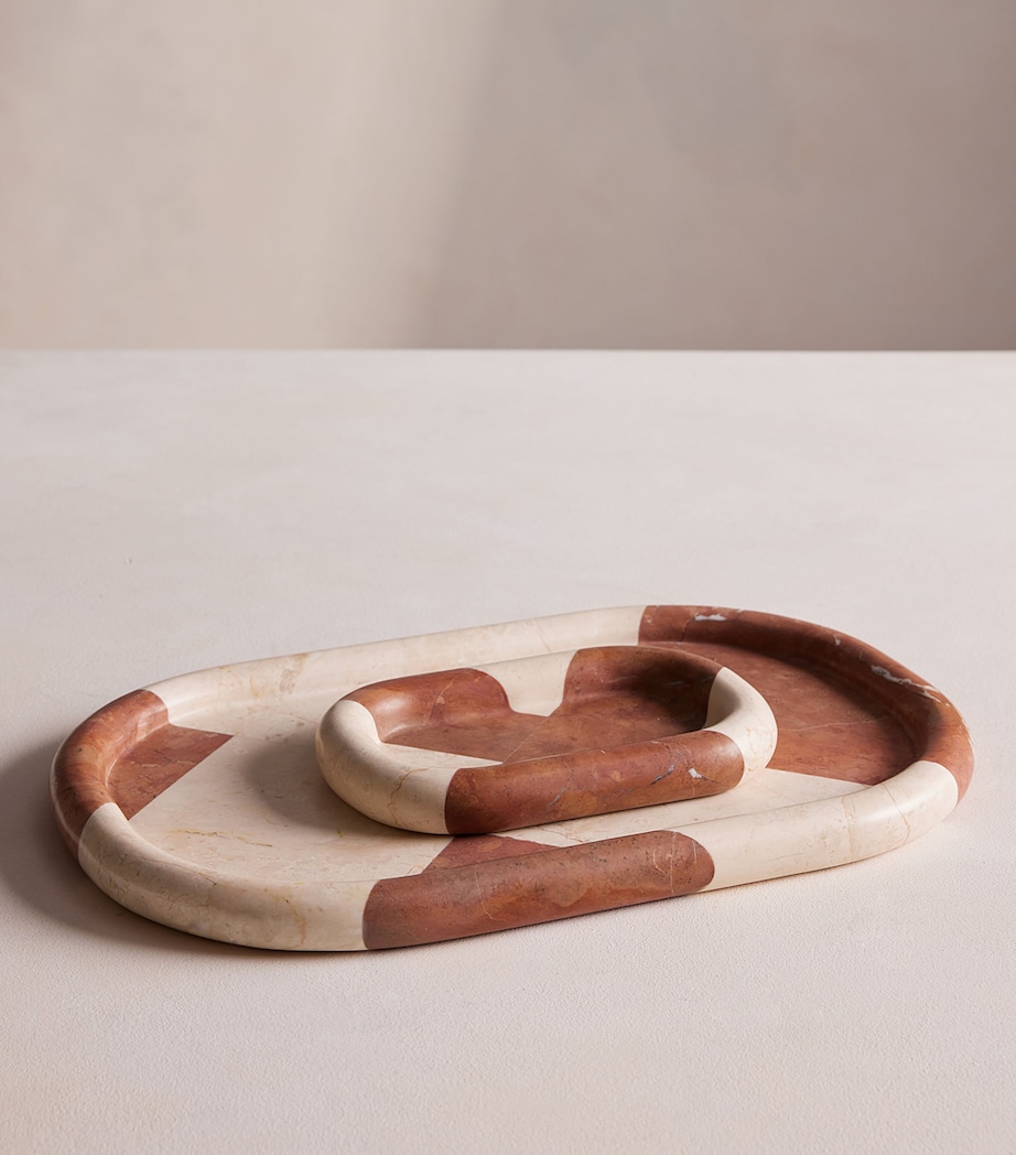 Large Marble Adley Tray (46cm) NO COLOUR Image 3