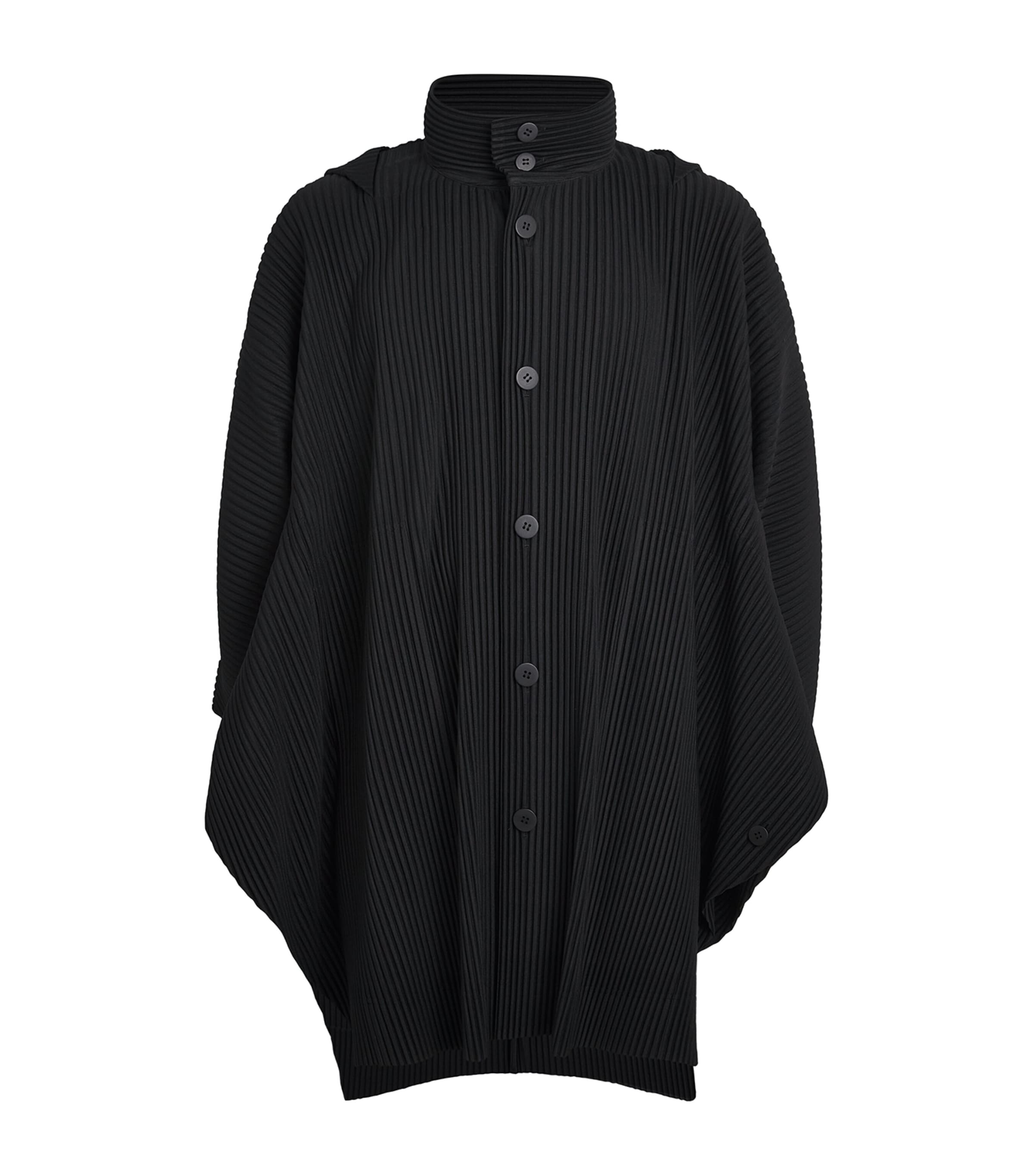 ISSEY MIYAKE PLEATED CAPE COAT