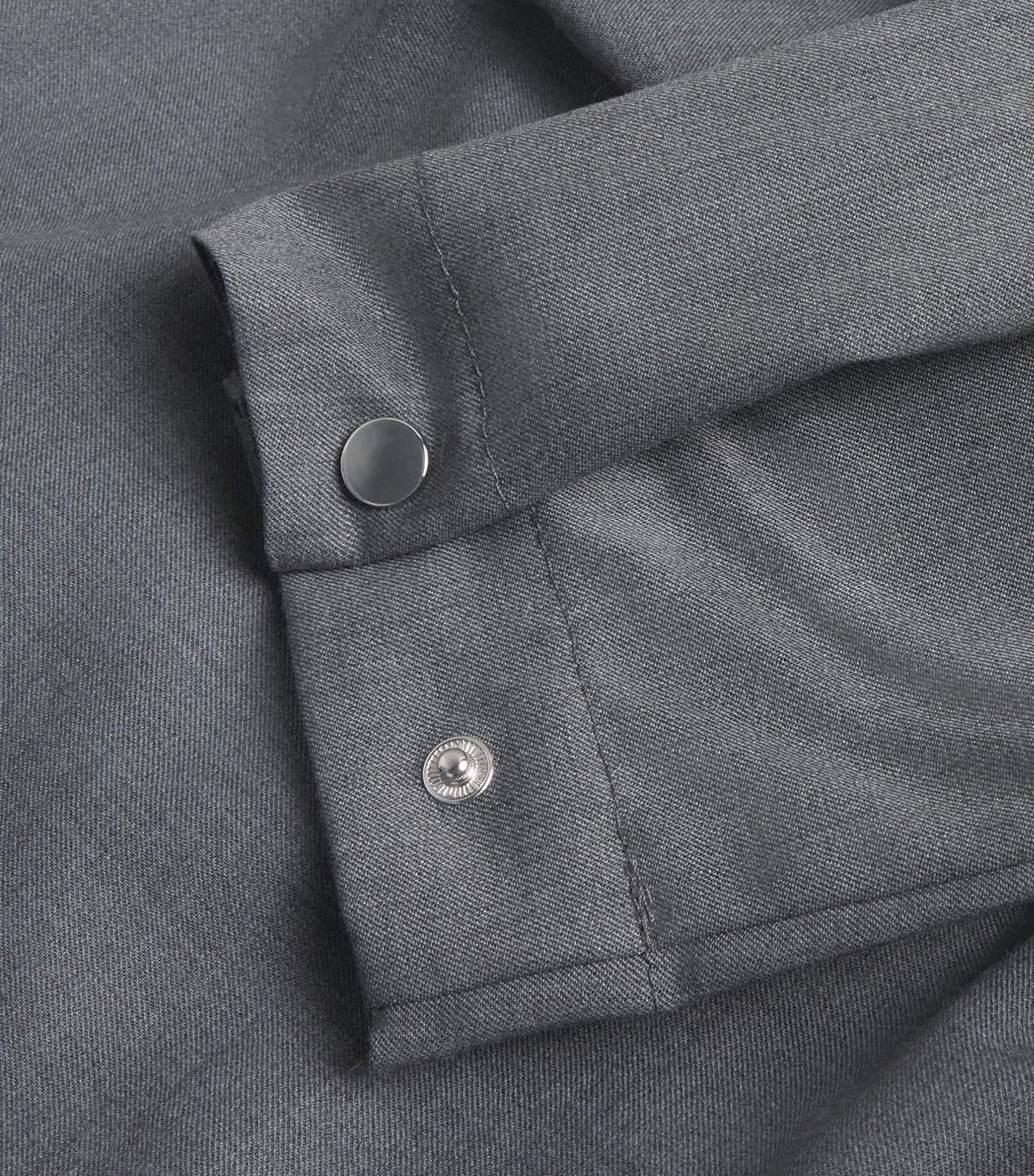 Wool-Blend Tailored Midi Dress MELANGE GREY Image 5