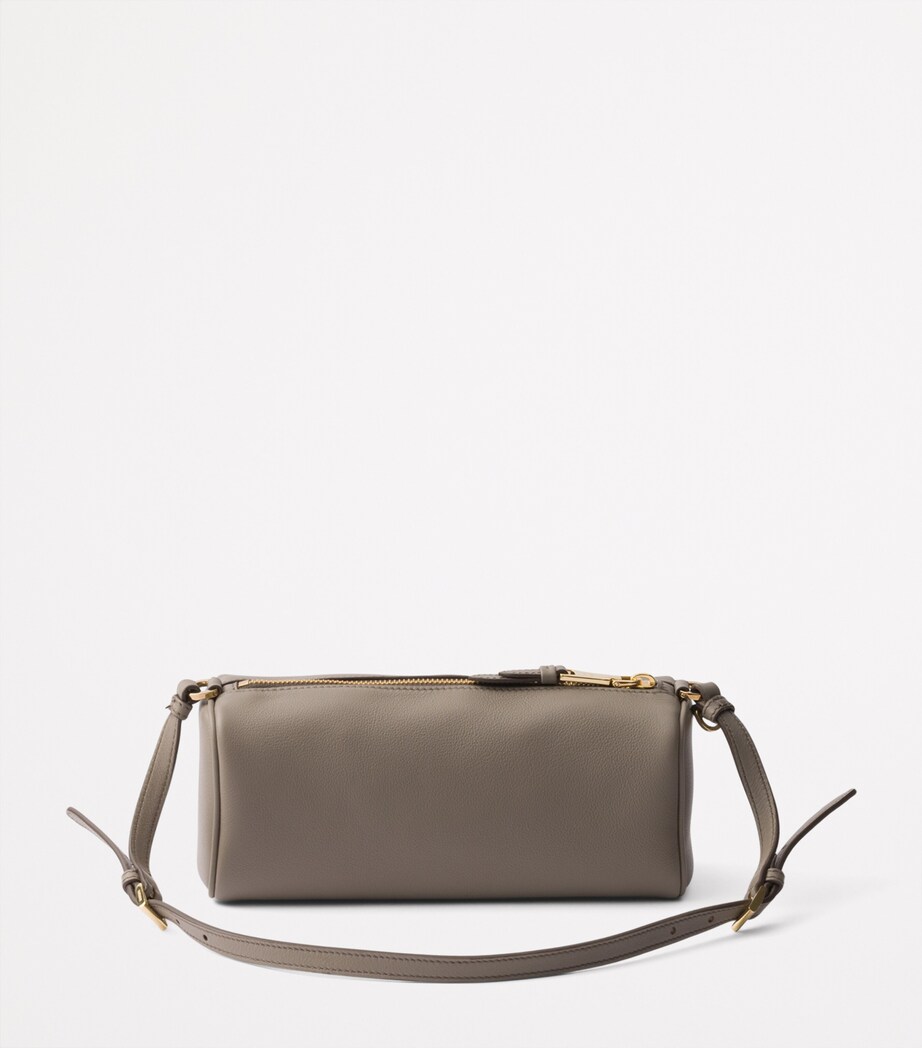 Leather Triangle Shoulder Bag F0572 Image 4