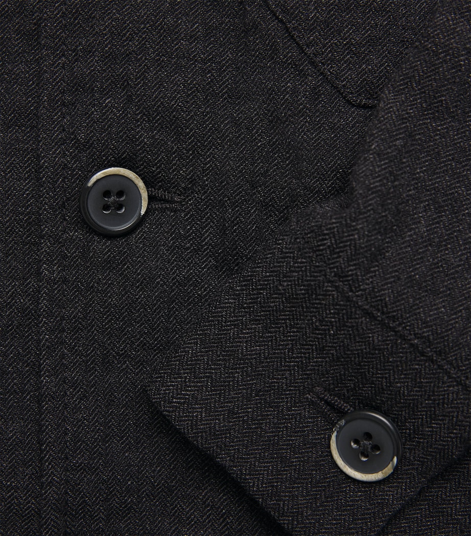 Virgin Wool-Blend Crinkle-Detail Overshirt 560 ANTRACITE Image 5