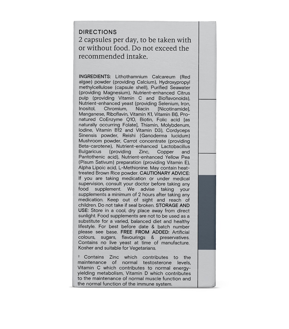 Food-Grown Daily Multi Nutrient for Men (60 Capsules) NO COLOUR Image 2