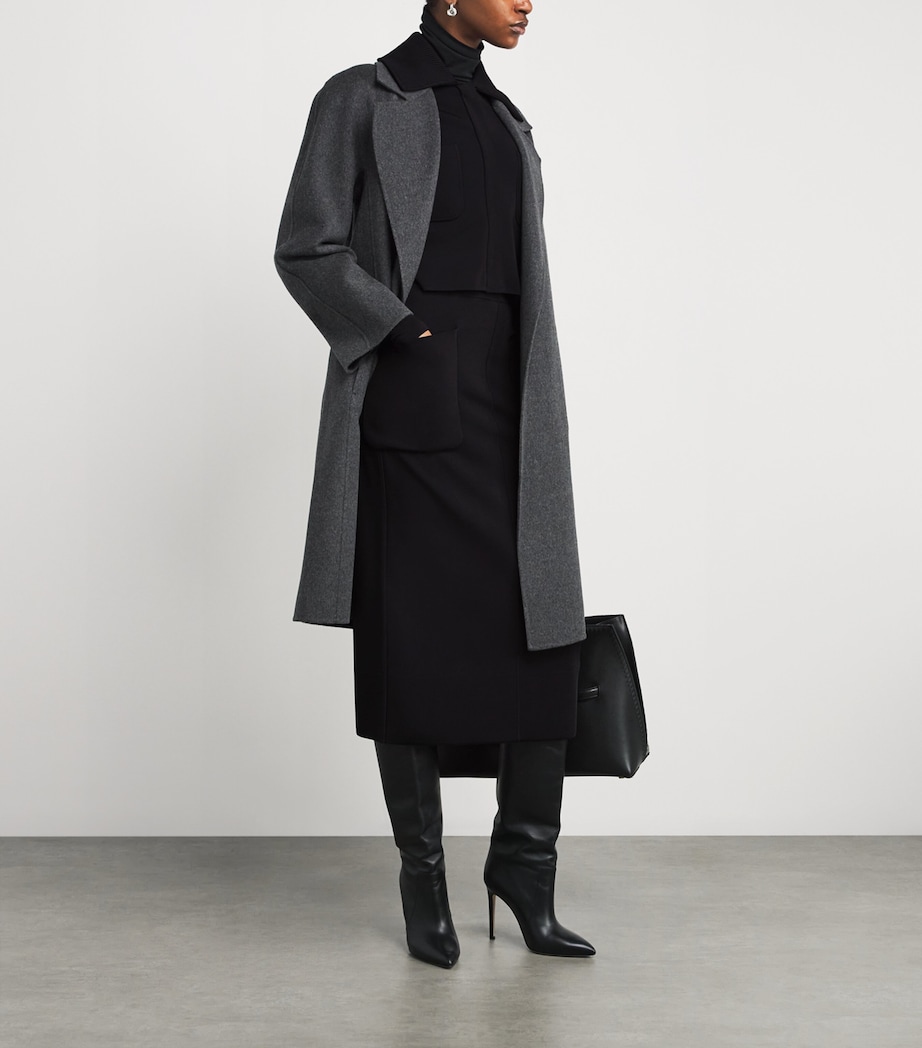 Milano-Knit Collared Jacket BLACK Image 2