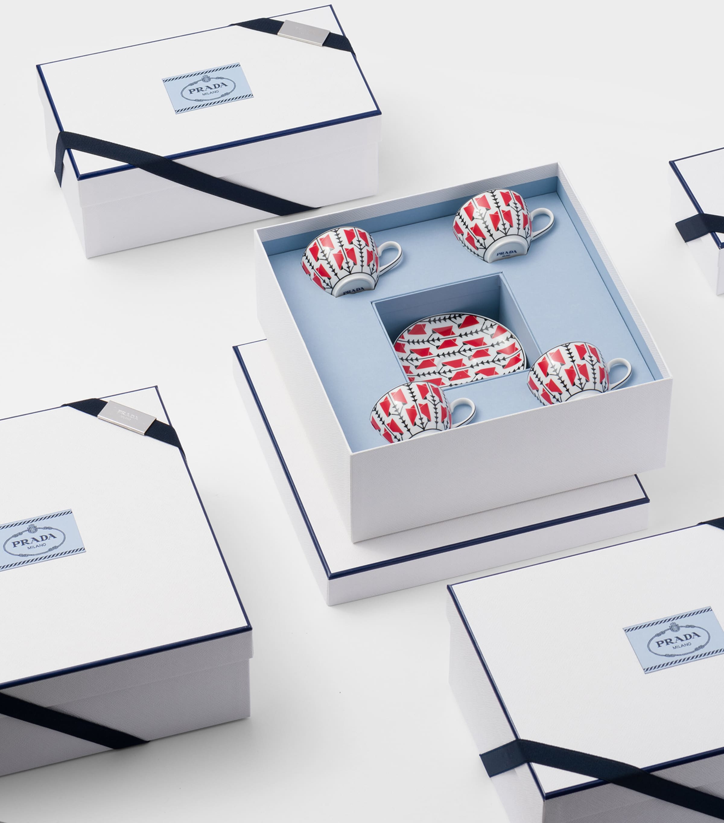 Porcelain Vienna Arrows Coffe Cup and Saucer (Set of 4) F0DW8 Image 2