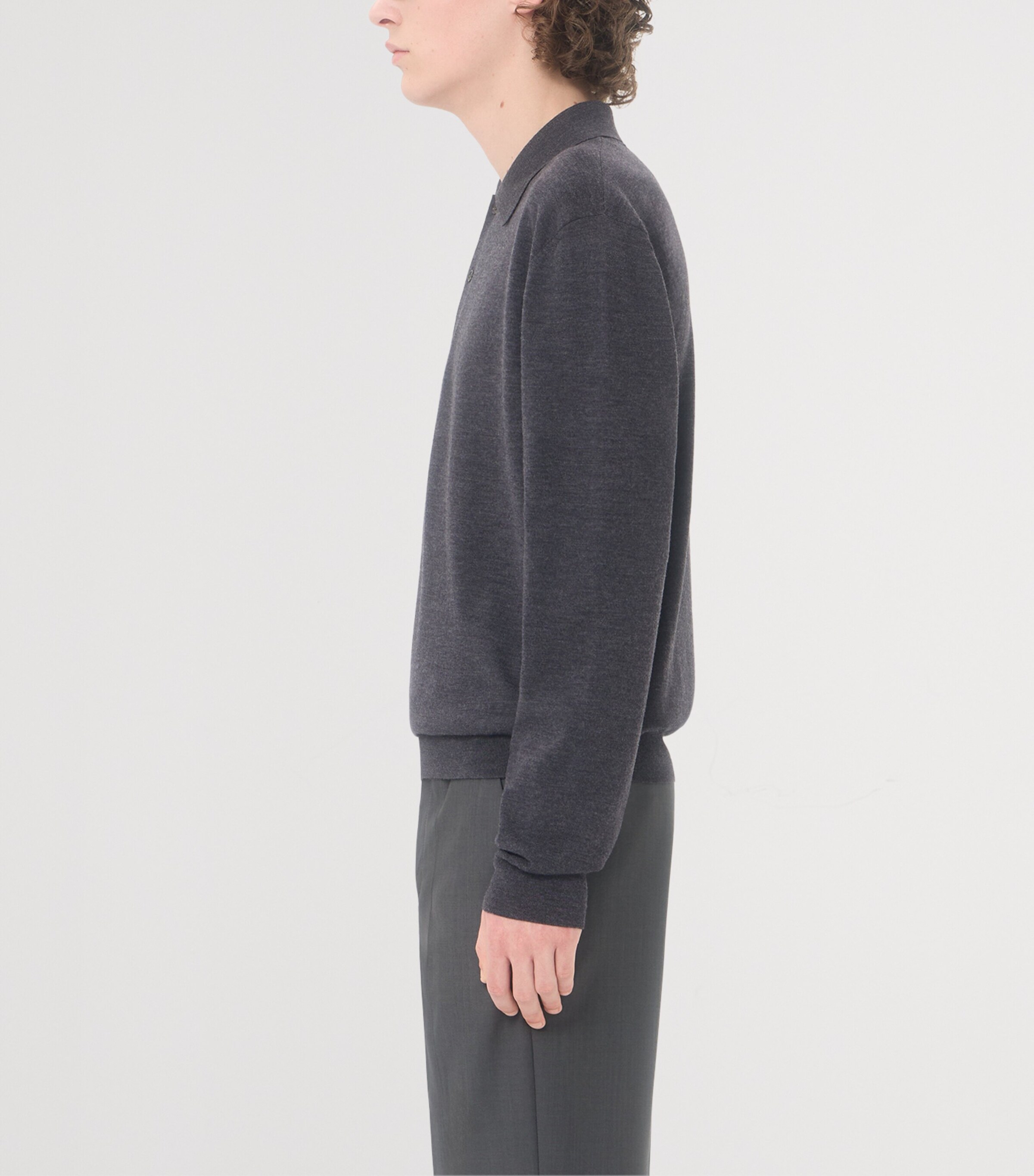 Valentino Mens Virgin Wool VLogo Signature Polo Shirt Image 4