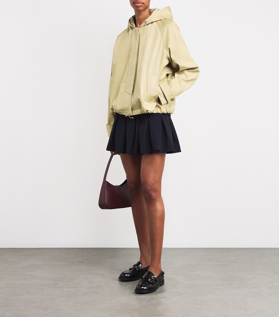 Cotton Hooded Parka LIGHT BEIGE Image 2