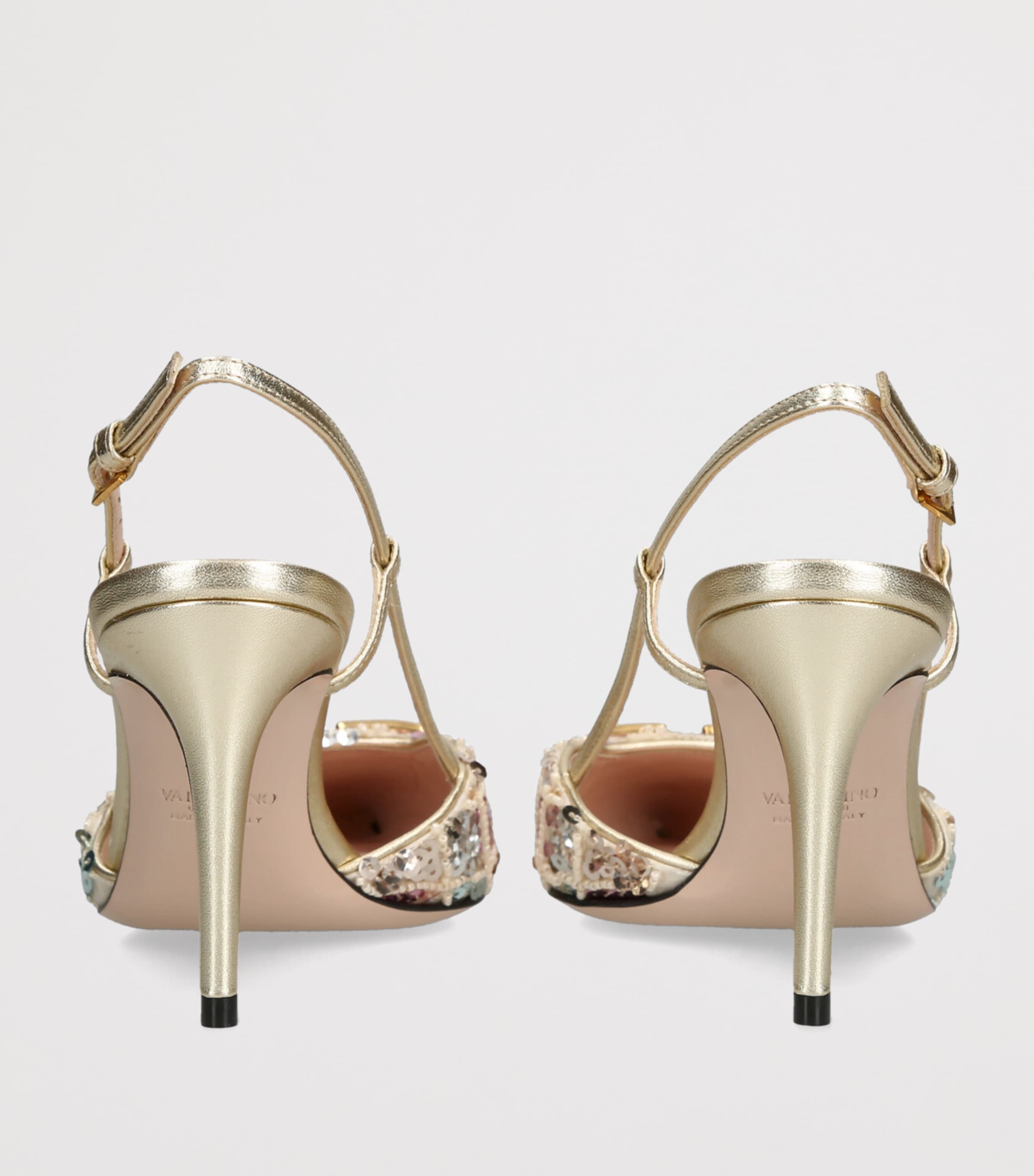 Sequin VLogo Slingback Heels 80 MULT/OTHER Image 2