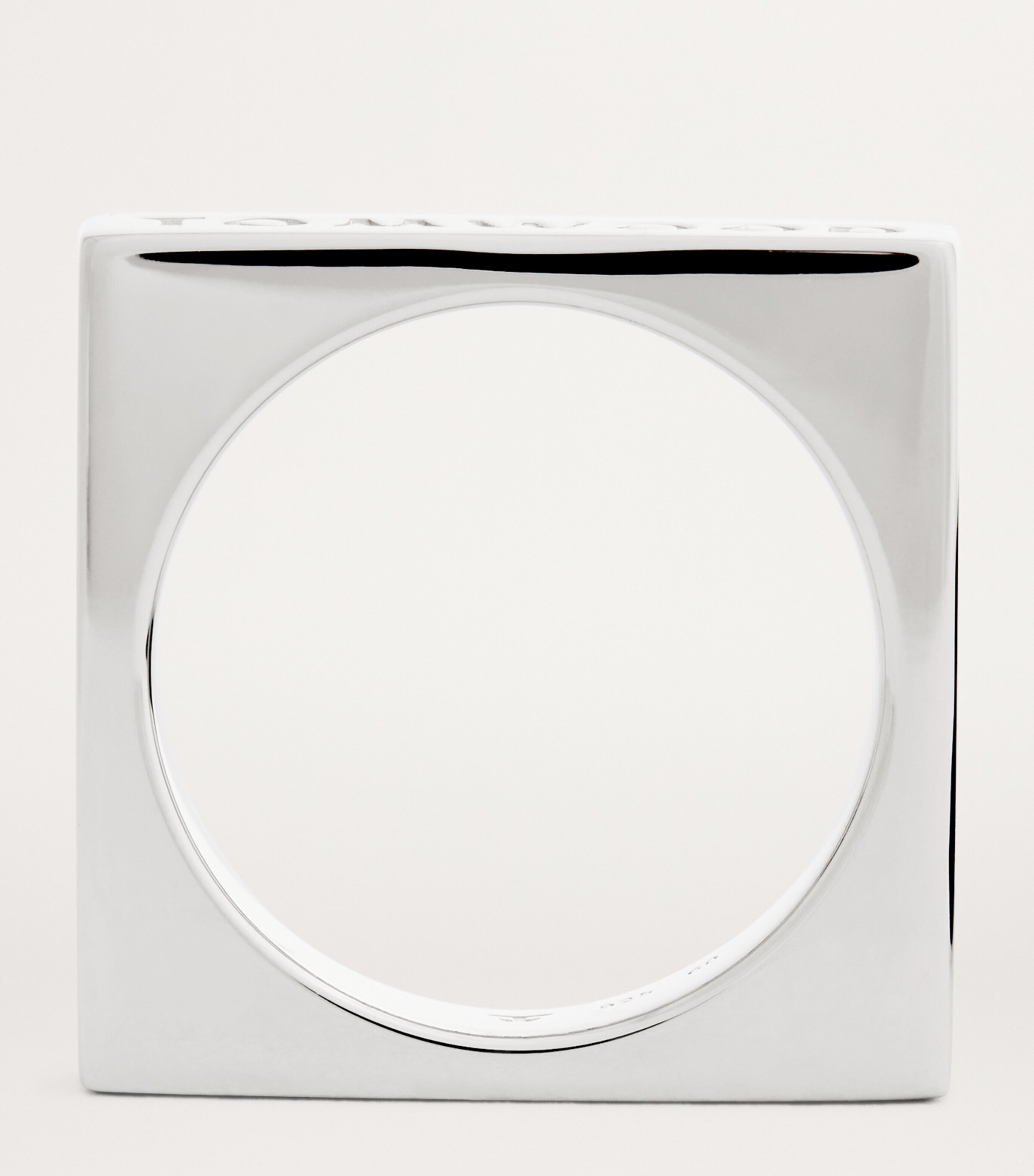 Sterling Silver Square Ring S925 Image 4