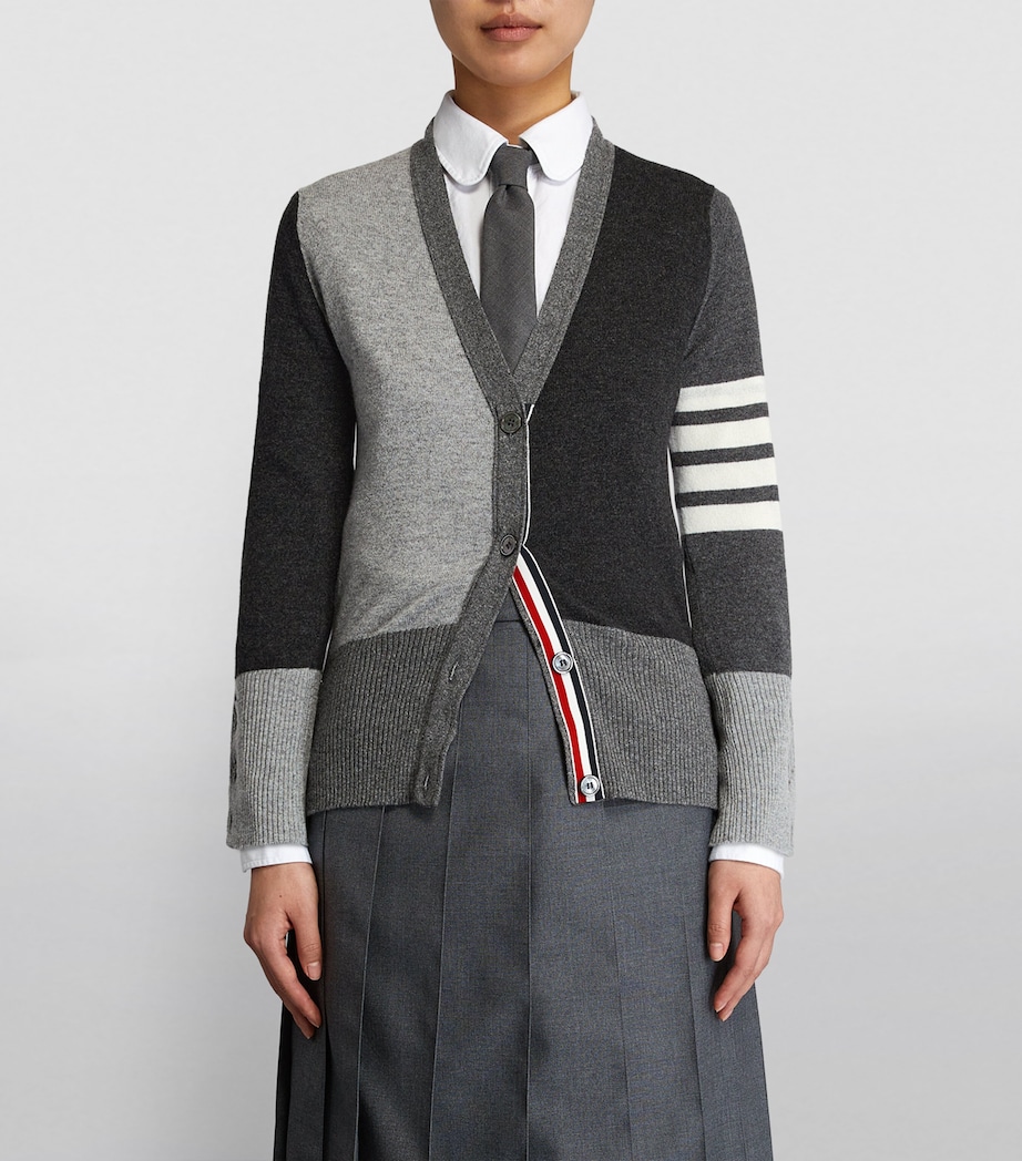 Cashmere 4-Bar Cardigan TONAL GREY Image 3