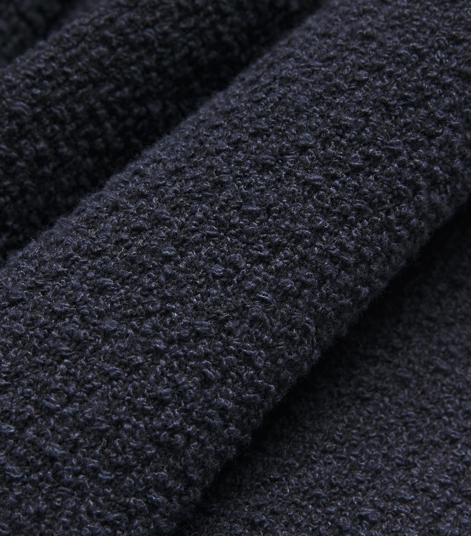 Contrast-Trim Elasticated Trousers NAVY Image 5