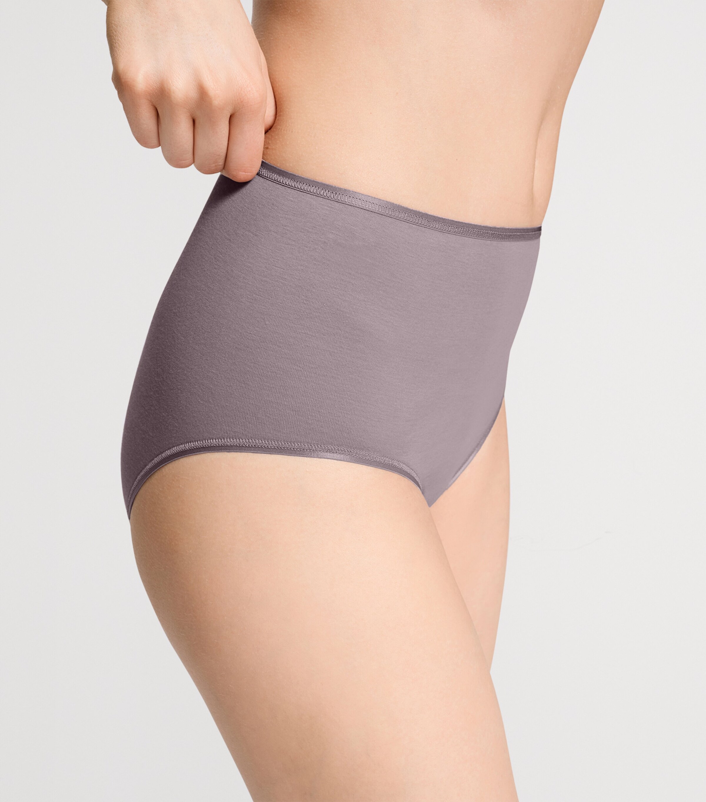 Hanro Womens Cotton Maxi Briefs Stormy Rose Image 6