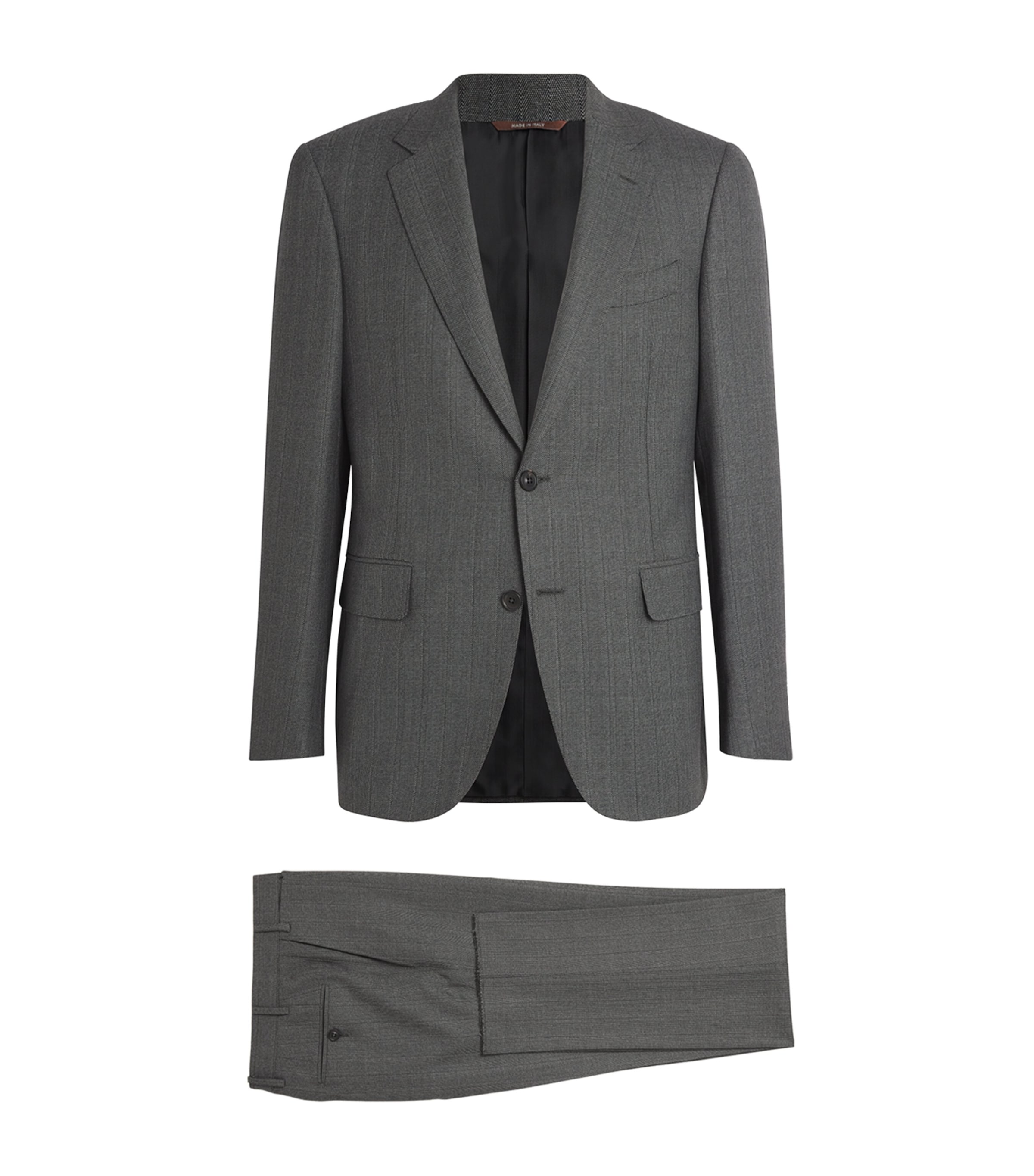 Shop Canali Wool-cashmere 90th Anniversary Suit In Grey