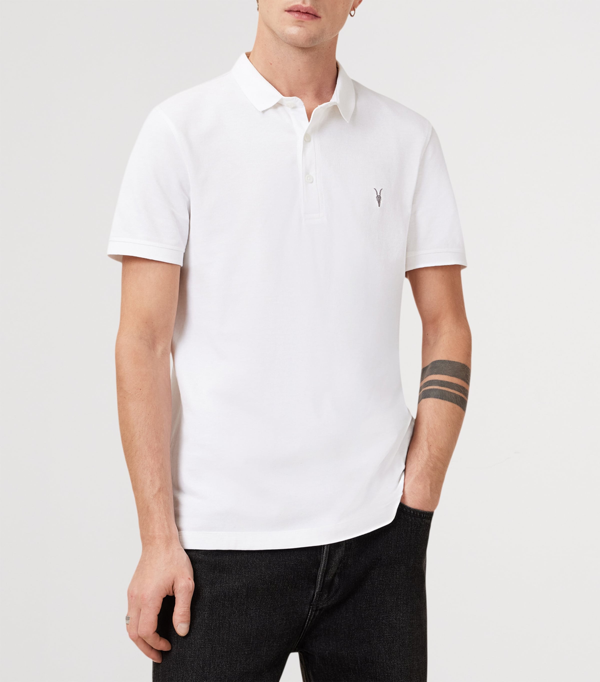 Organic Cotton Reform Polo Shirt OPTIC WHITE Image 5