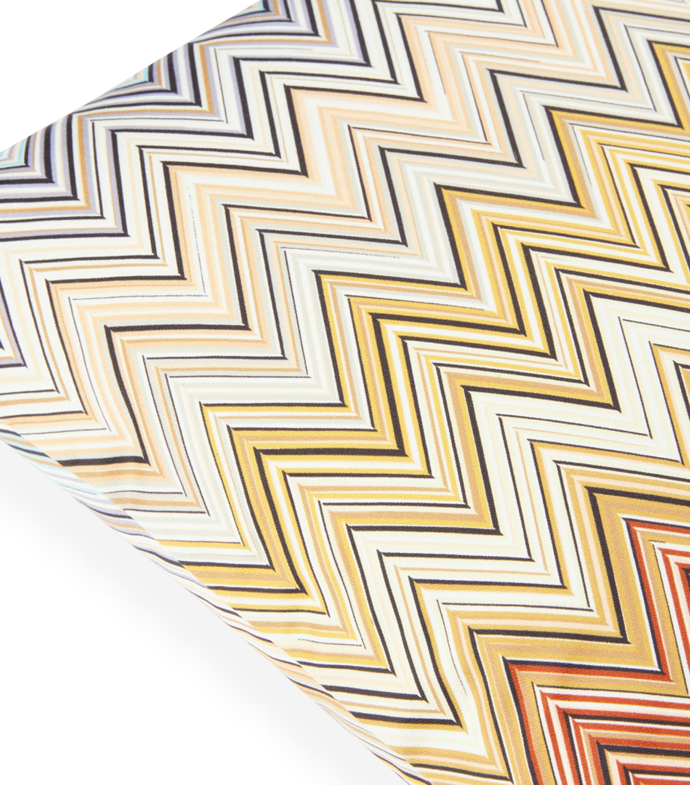 Cotton Zigzag Jarris Cushion (40cm x 40cm) RED MULTICOLOR Image 2