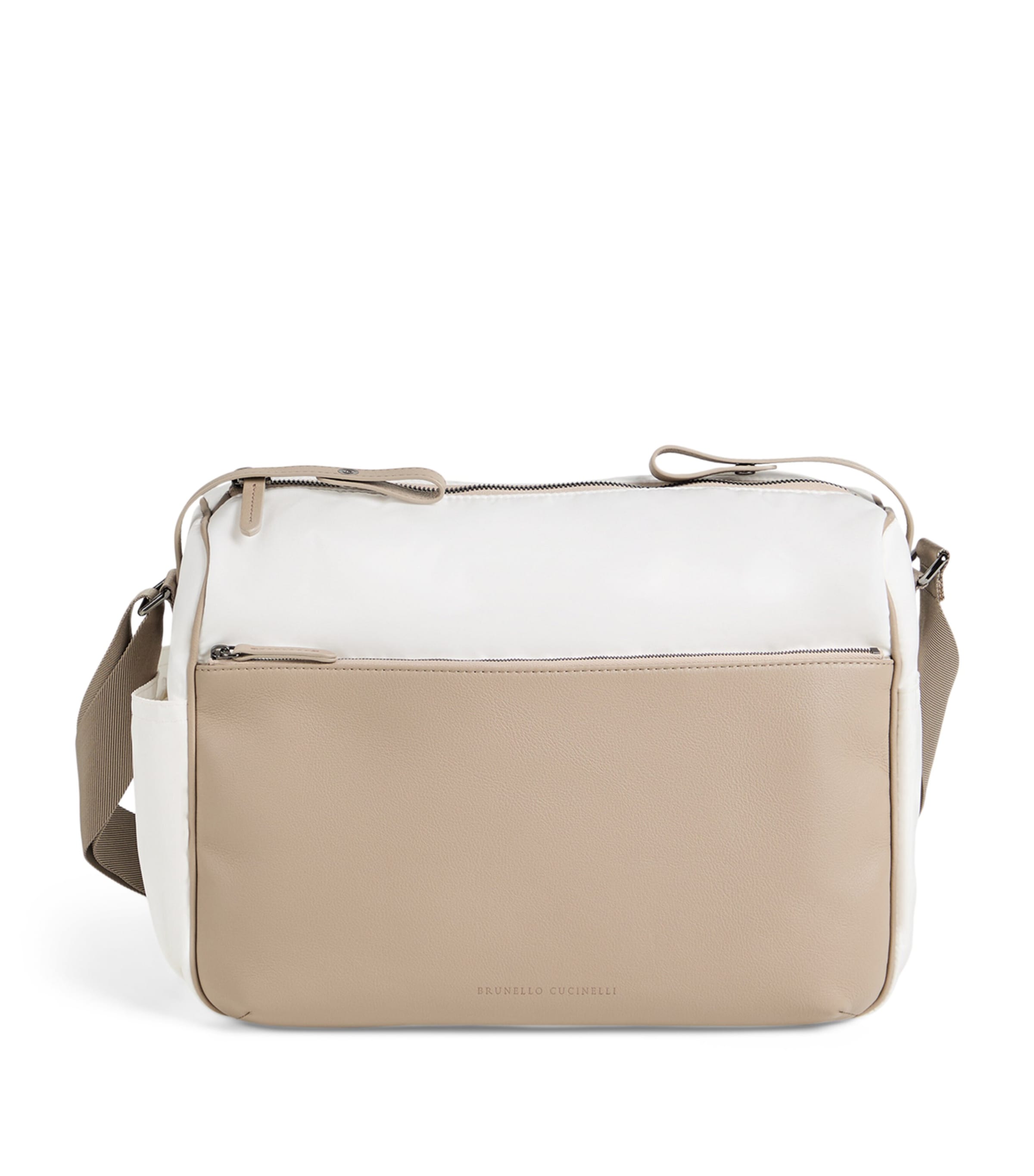 Brunello Cucinelli Kids Leather-Nylon Changing Bag Image 1