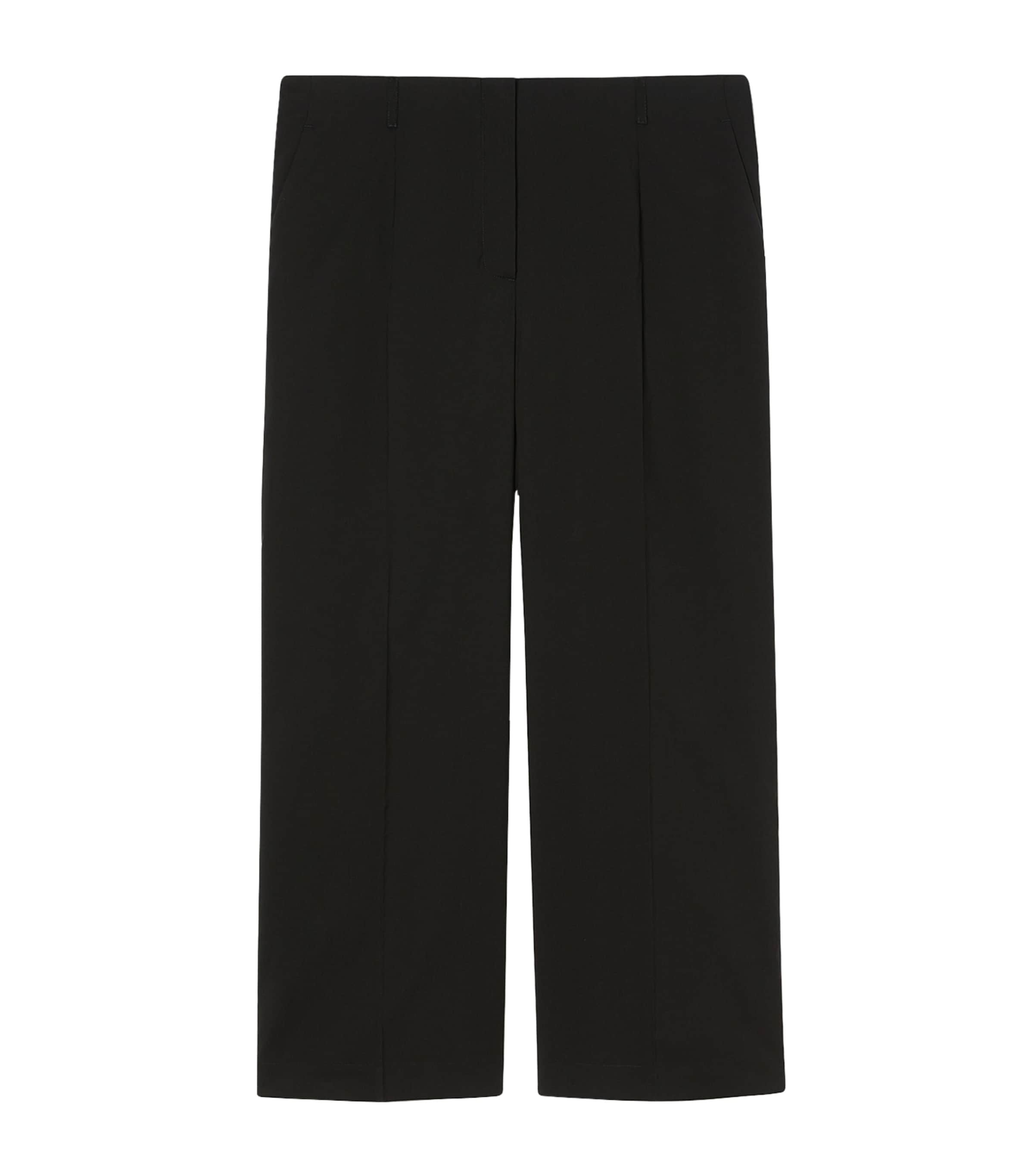MARINA RINALDI COTTON-BLEND TAILORED TROUSERS
