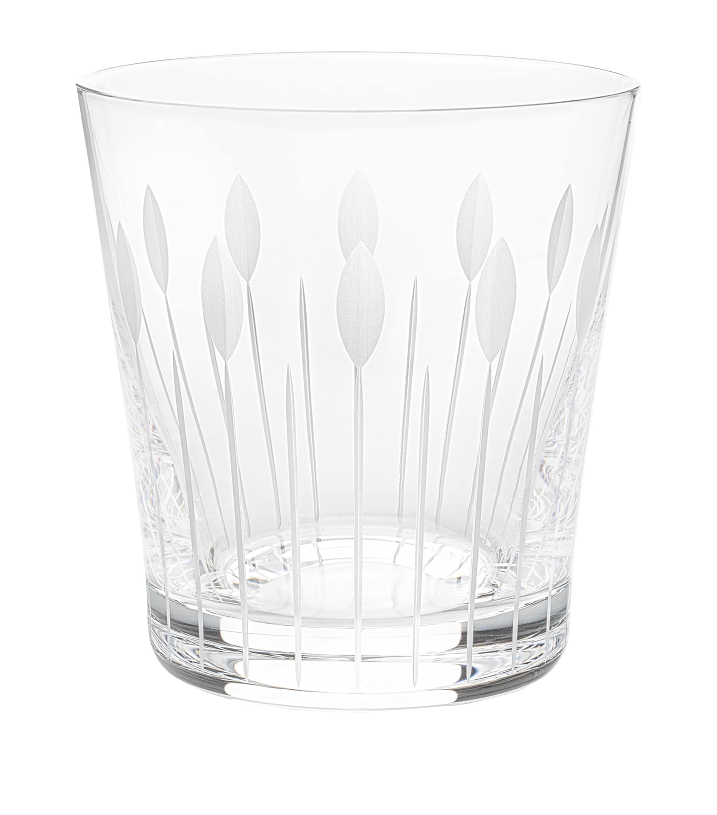 Shop Lalique Set Of 4 Lotus Tumblers In Clear