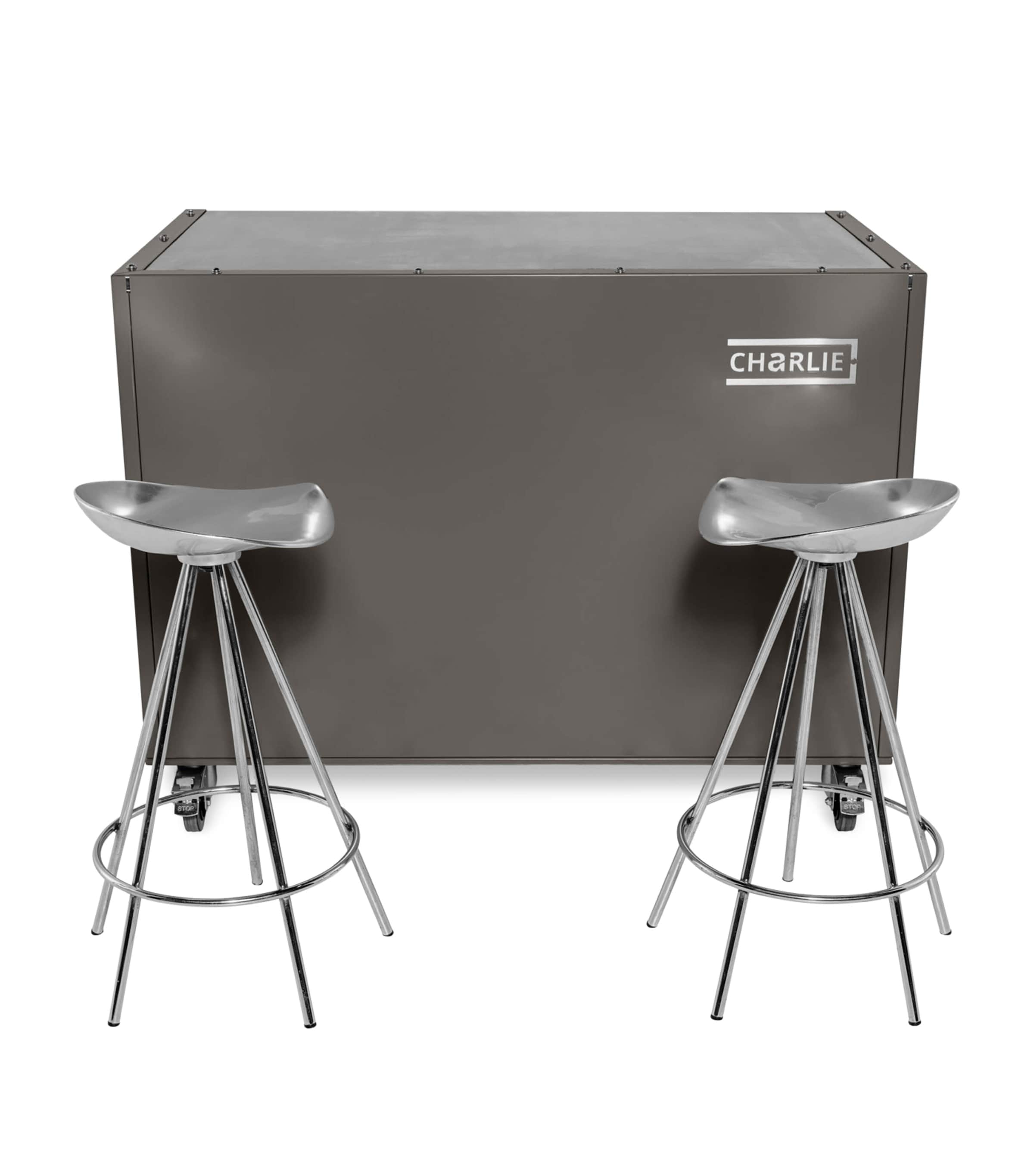 Stainless Steel Kitchen Island Cabinet PORICNI Image 2