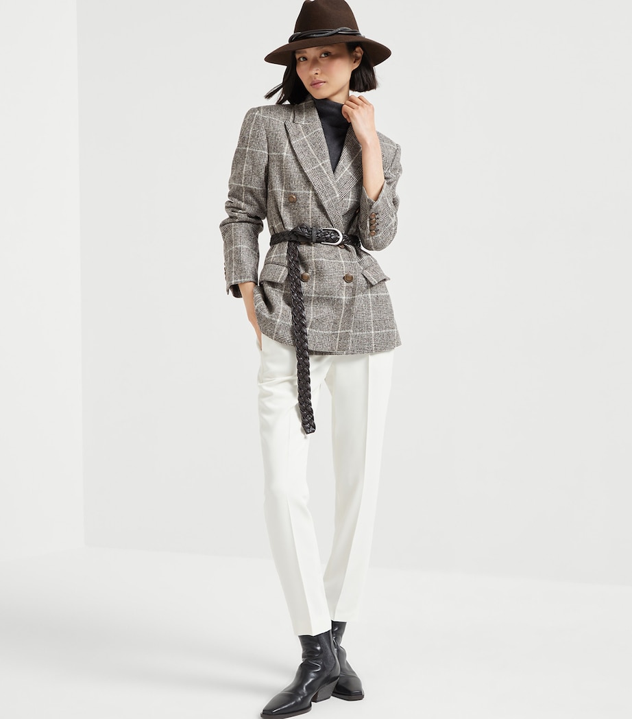 Crepe Cady Slim Trousers C7936 Image 4