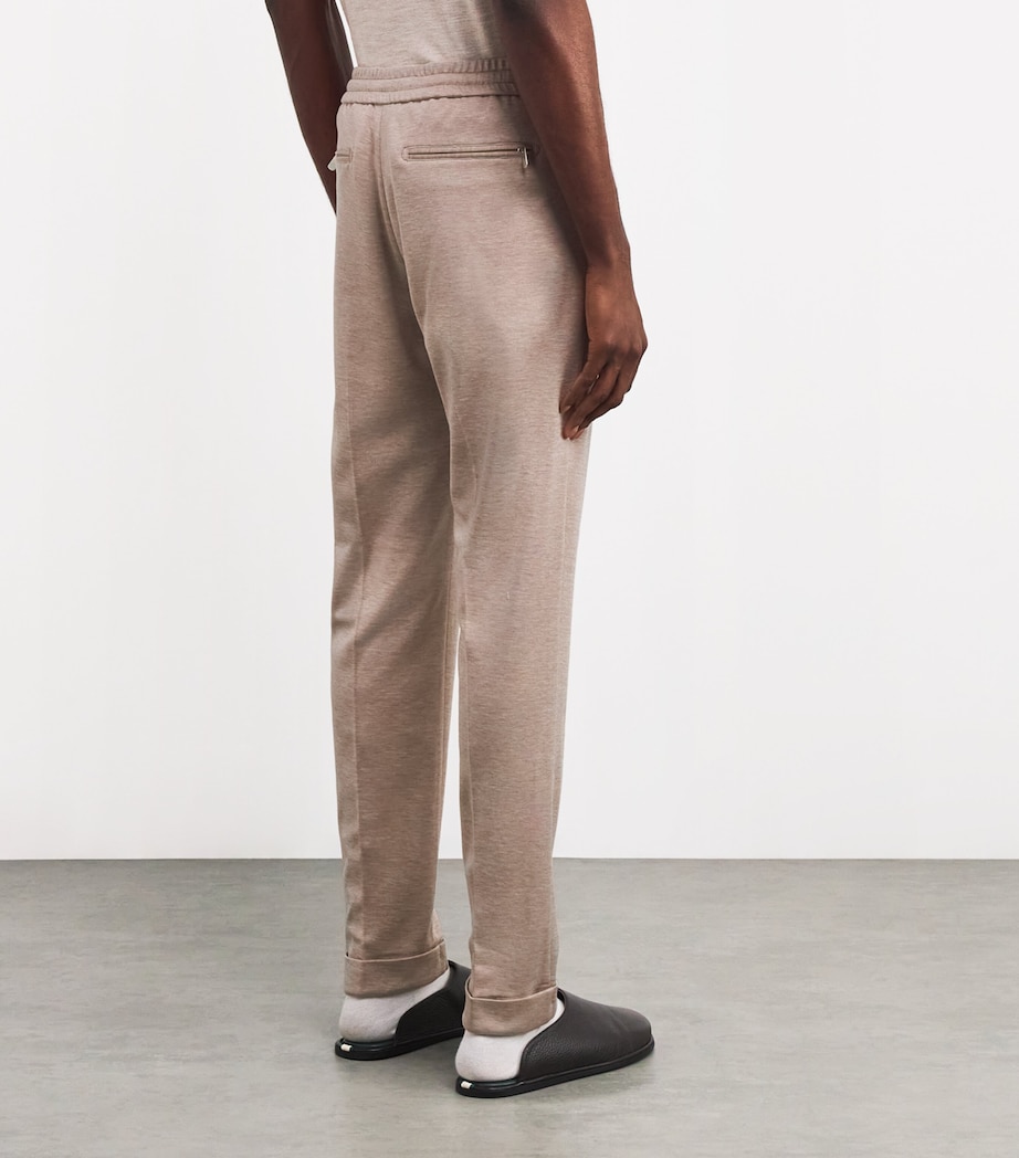 Jersey Drawstring Trousers 4 BEIGE Image 4