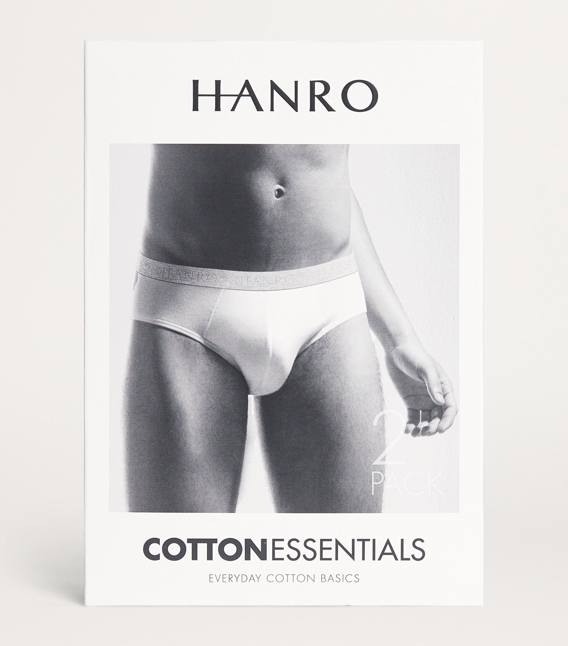 Cotton-Blend Essentials Briefs (Pack of 2) 0019/BLACK Image 4