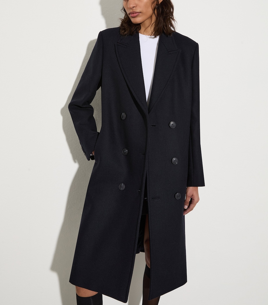 Wool-Blend Overcoat NAVY Image 5