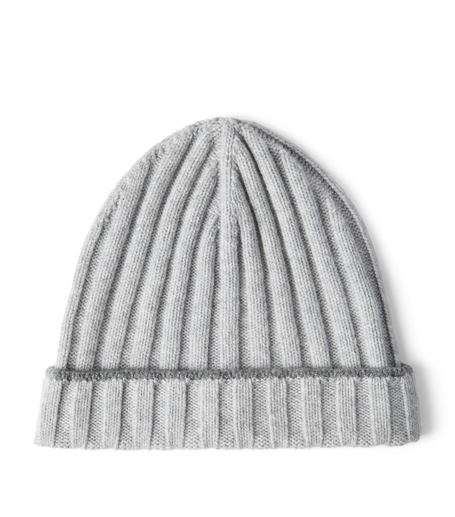 Brunello Cucinelli Cashmere Ribbed Beanie Image 1