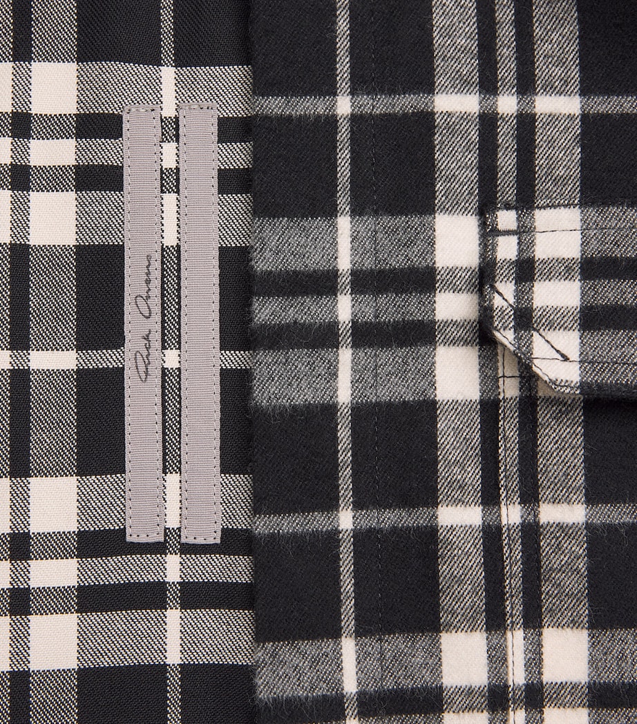 Cotton Check Overshirt BLACK PLAID/ 09P Image 5