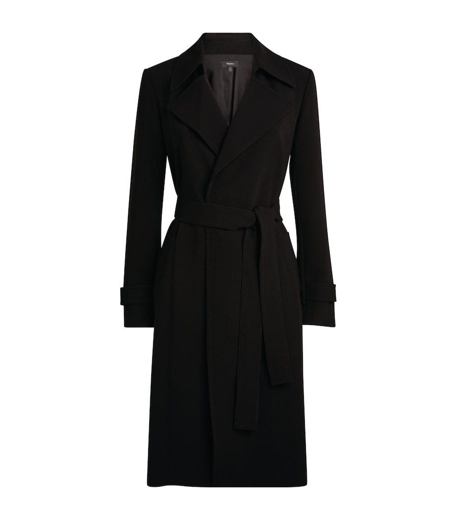 Oaklene Trench Coat 001 BLACK Image 1
