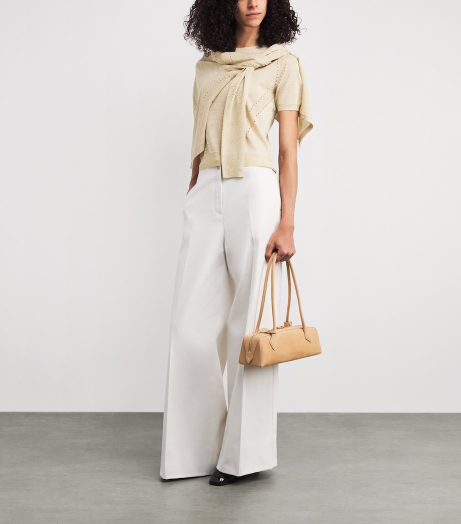 Metallic Lurex Lille Top GILT Image 2