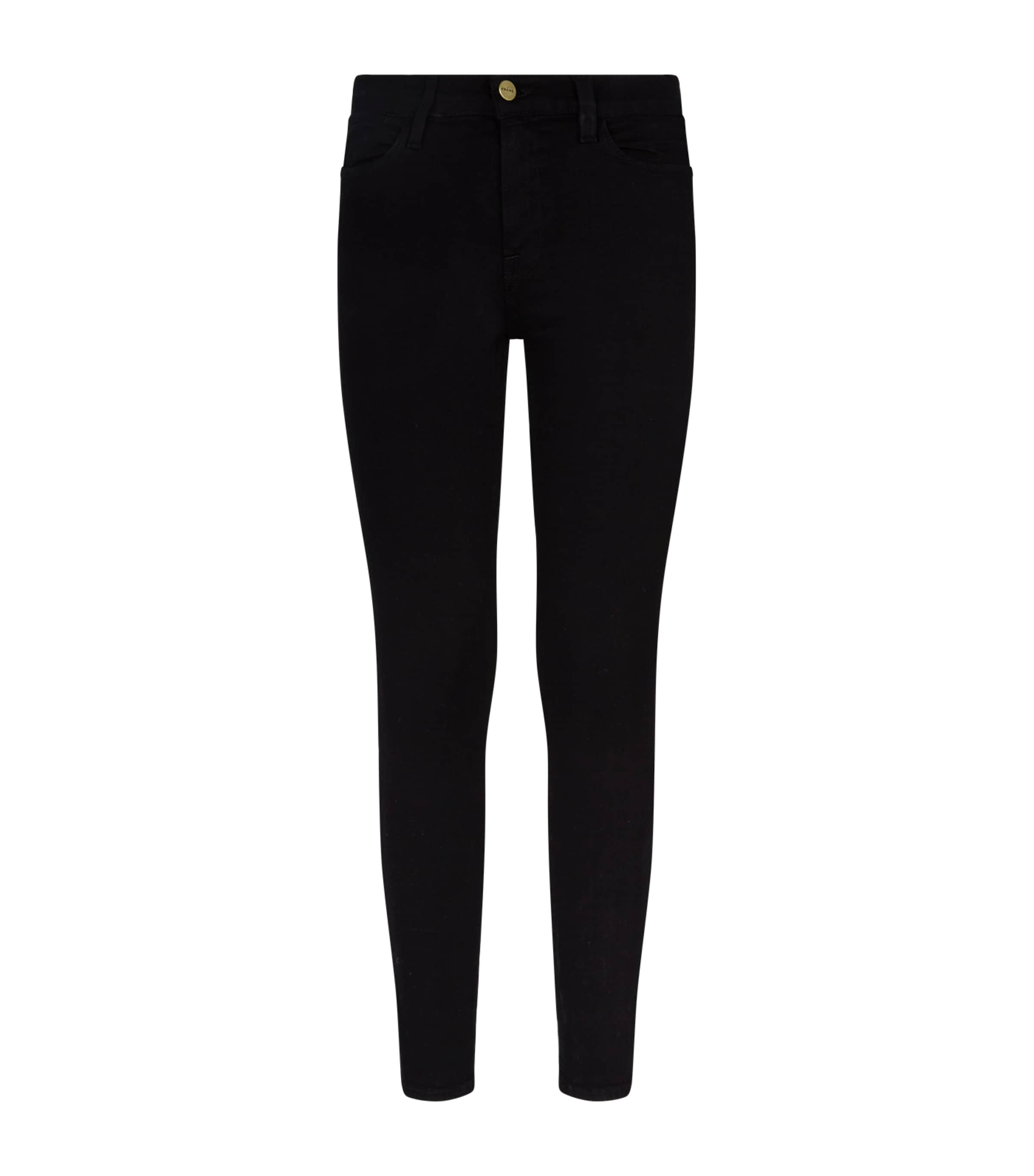 Frame Le High Skinny Jeans In Black