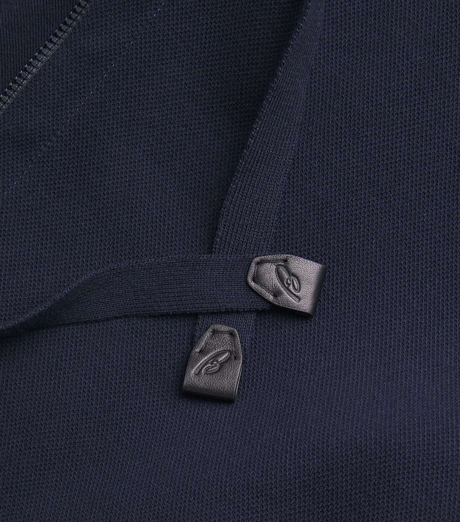 Stretch-Cotton Zip-Up Hoodie 4100 Image 5