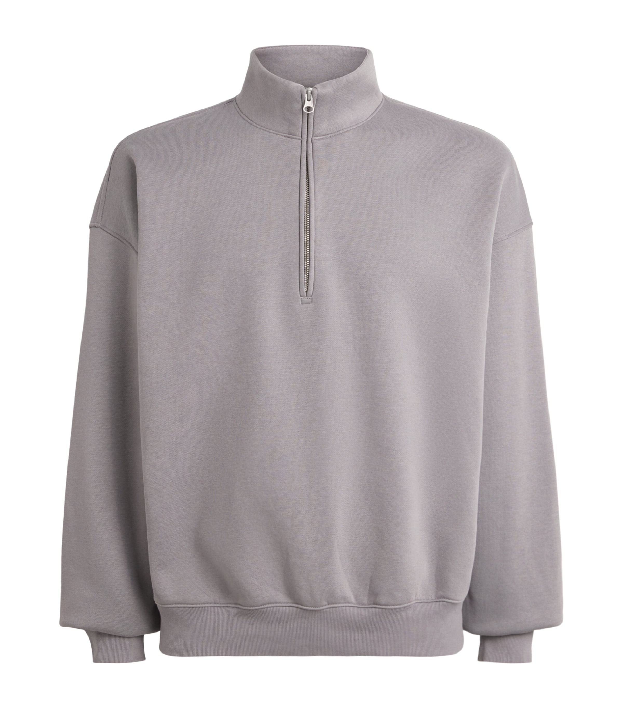 Skims Mens Fleece Lounge Relaxed Half-Zip Sweatshirt Tp Scl Shadow Image 1