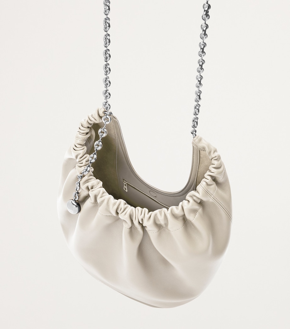 Small Leather Squeeze Top-Handle Bag SEA SALT Image 5