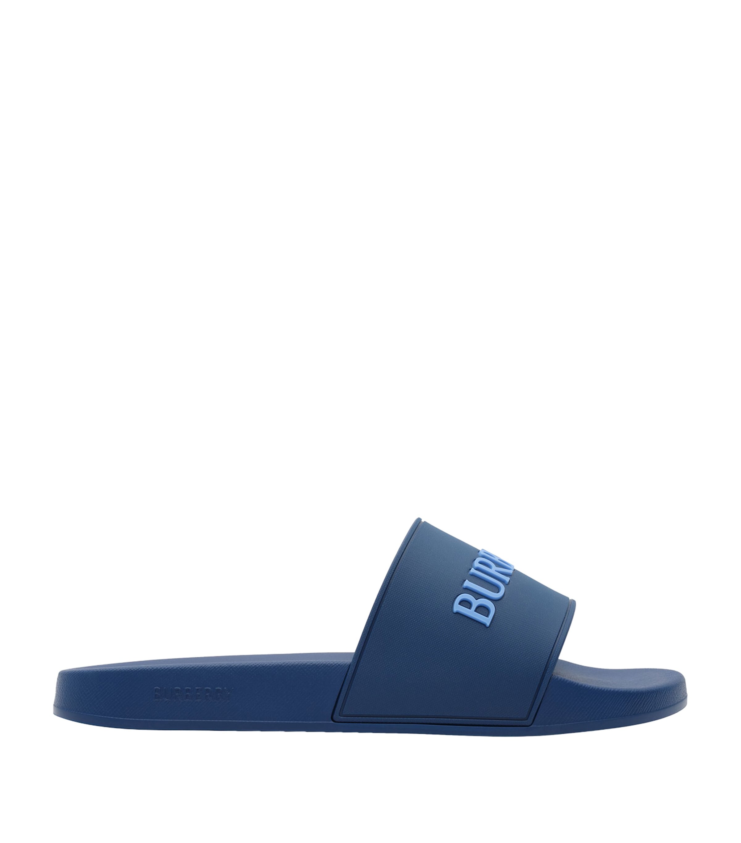 Burberry Logo Slides Navy/cornflower Blue Image 1