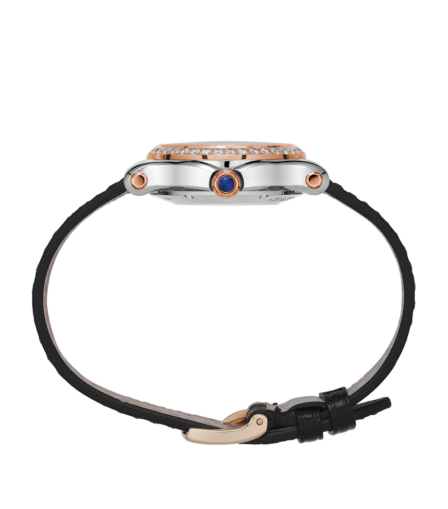 Rose Gold, Steel and Diamond Happy Sport Watch 30mm ROSE GOLD/STAINLESS Image 2