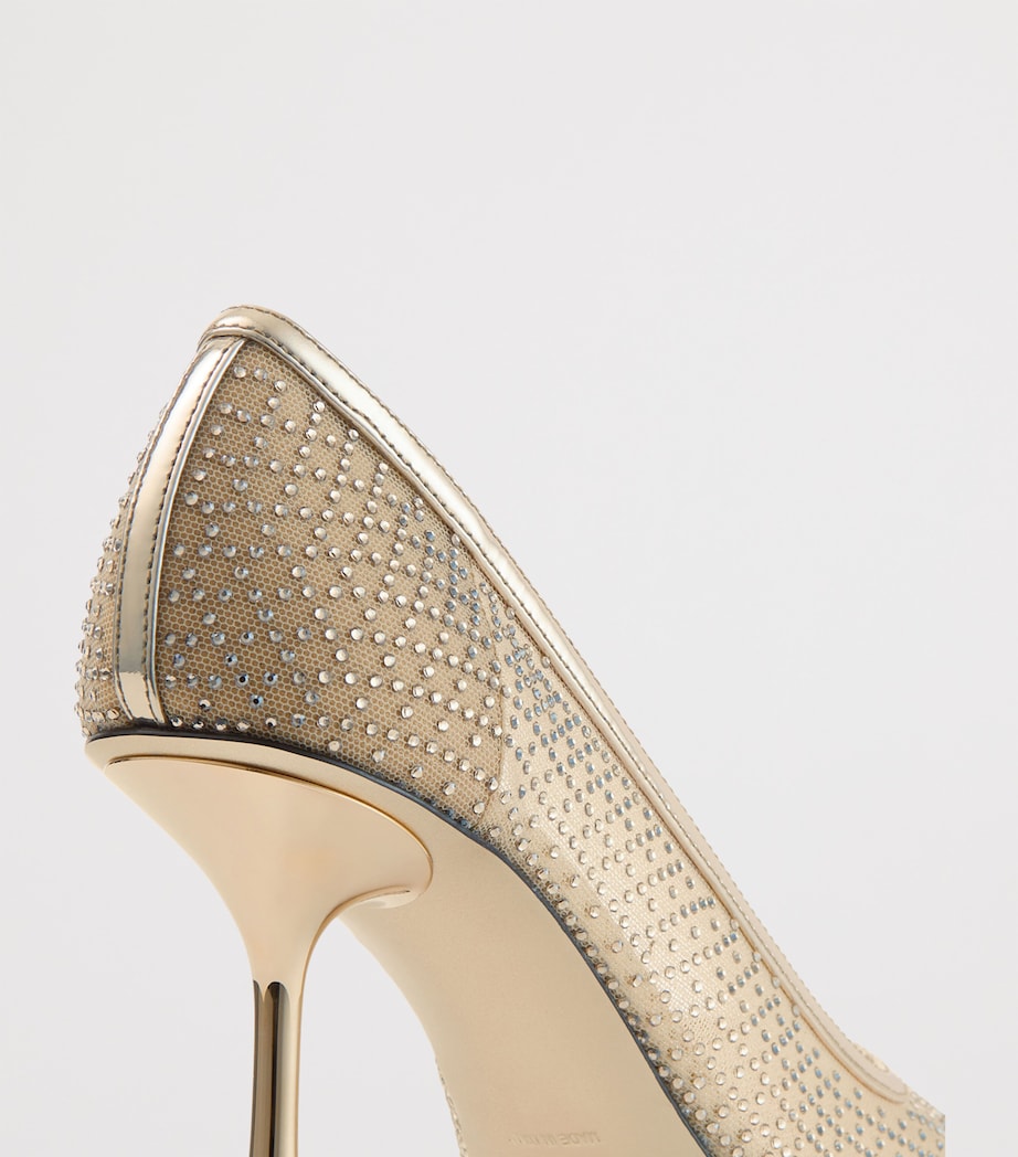 Ixia 80 Embellished Mesh Pumps GOLD/GOLD Image 5