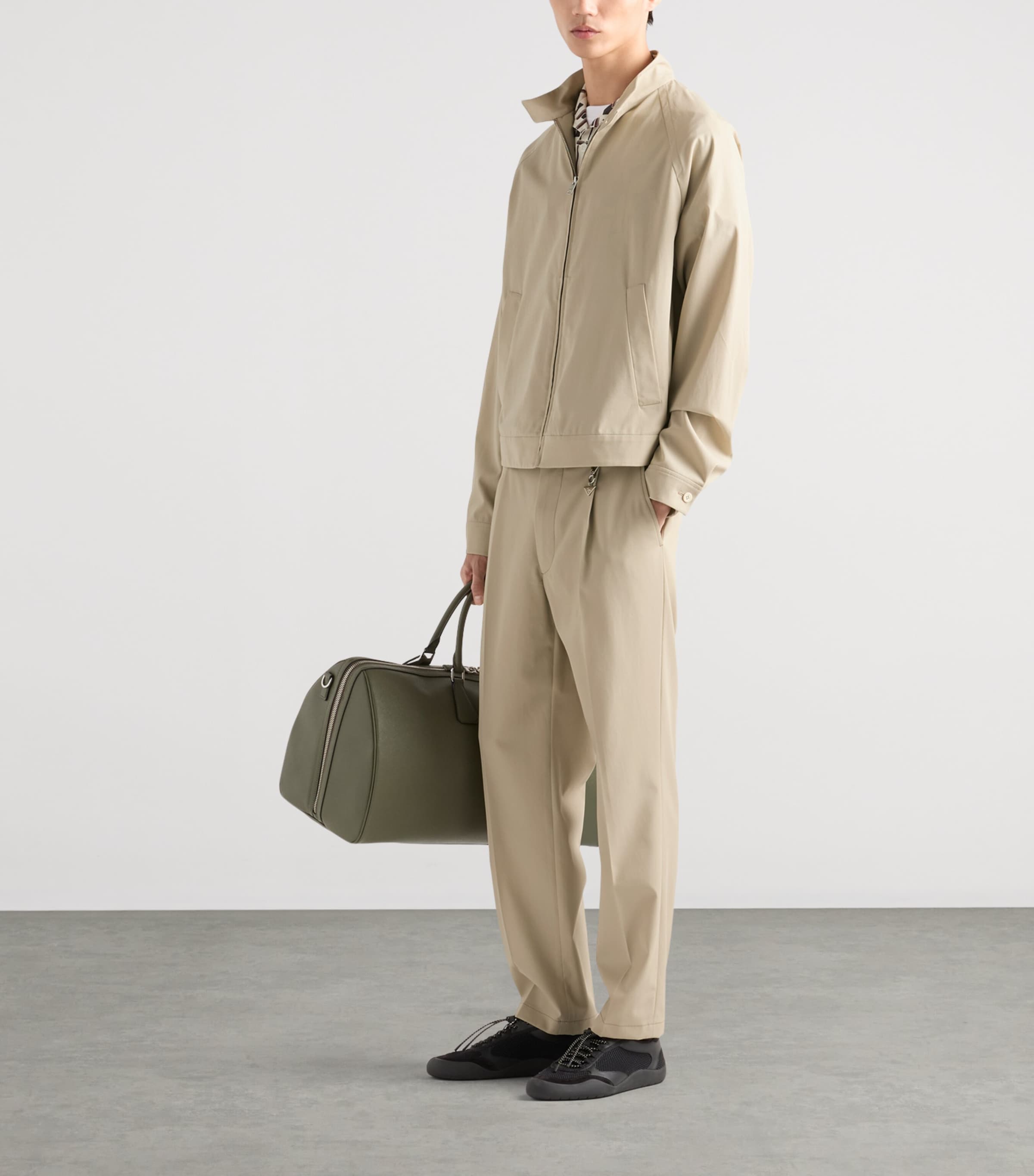 Cotton Stand-Collar Jacket F0036 Image 2