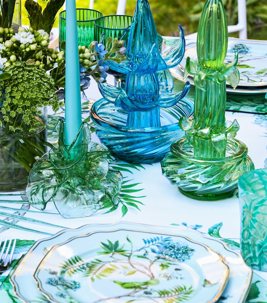 Set of 2 Secret Garden Dinner Plates (27cm) KELLY GREEN Image 4