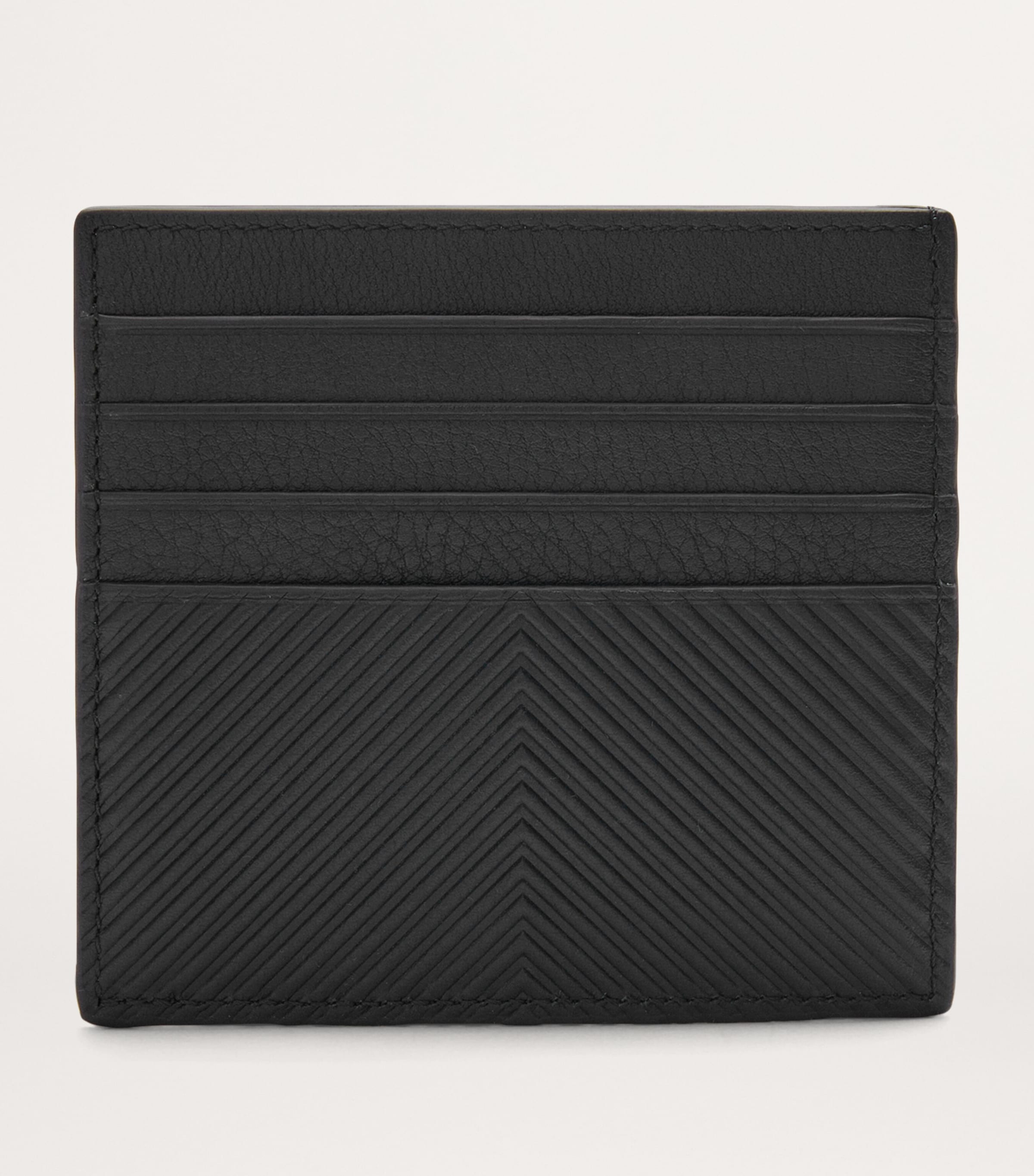 Leather Logo Card Holder BLACK Image 3
