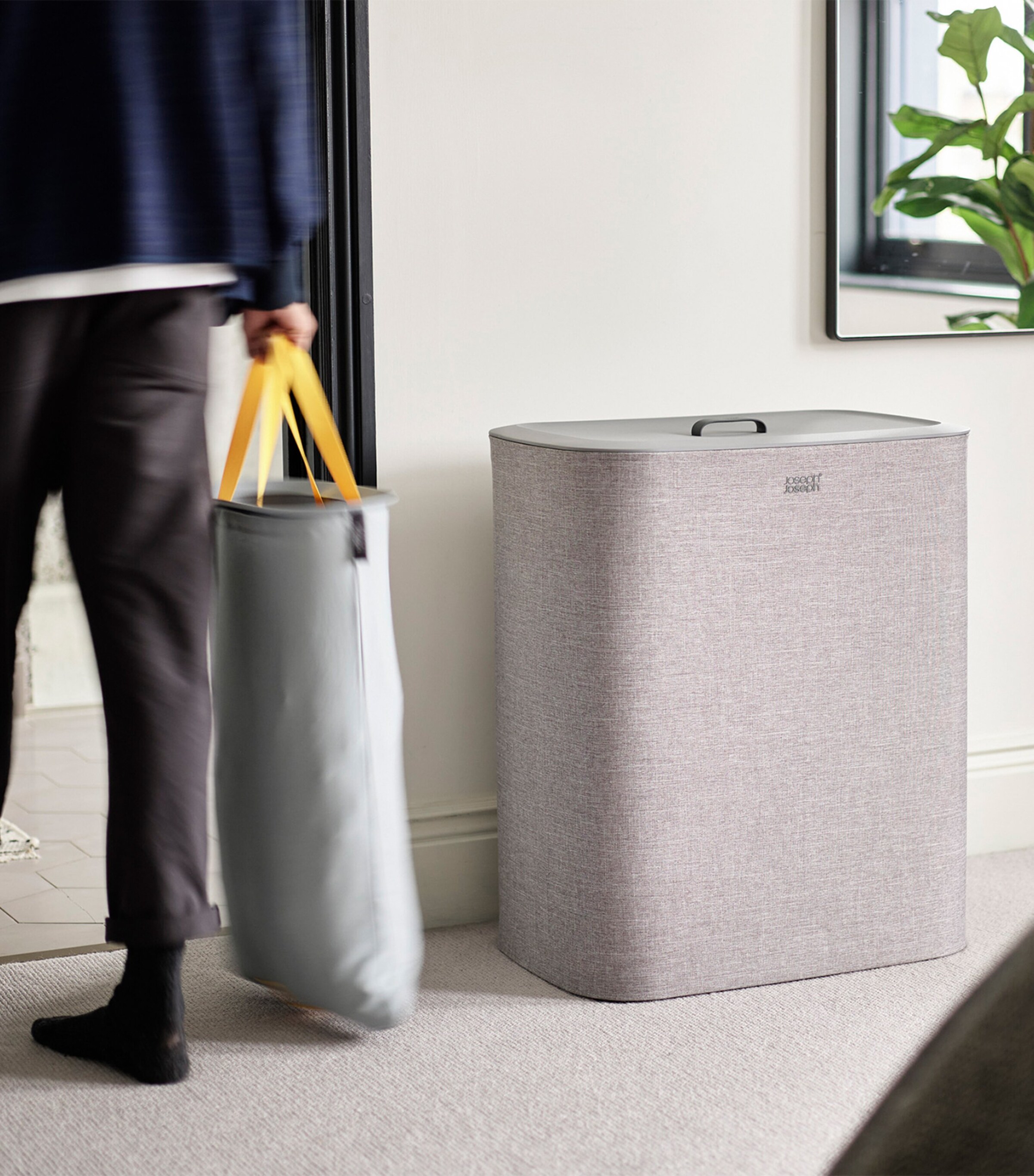 Tota Trio Laundry Basket (90L) GREY Image 4