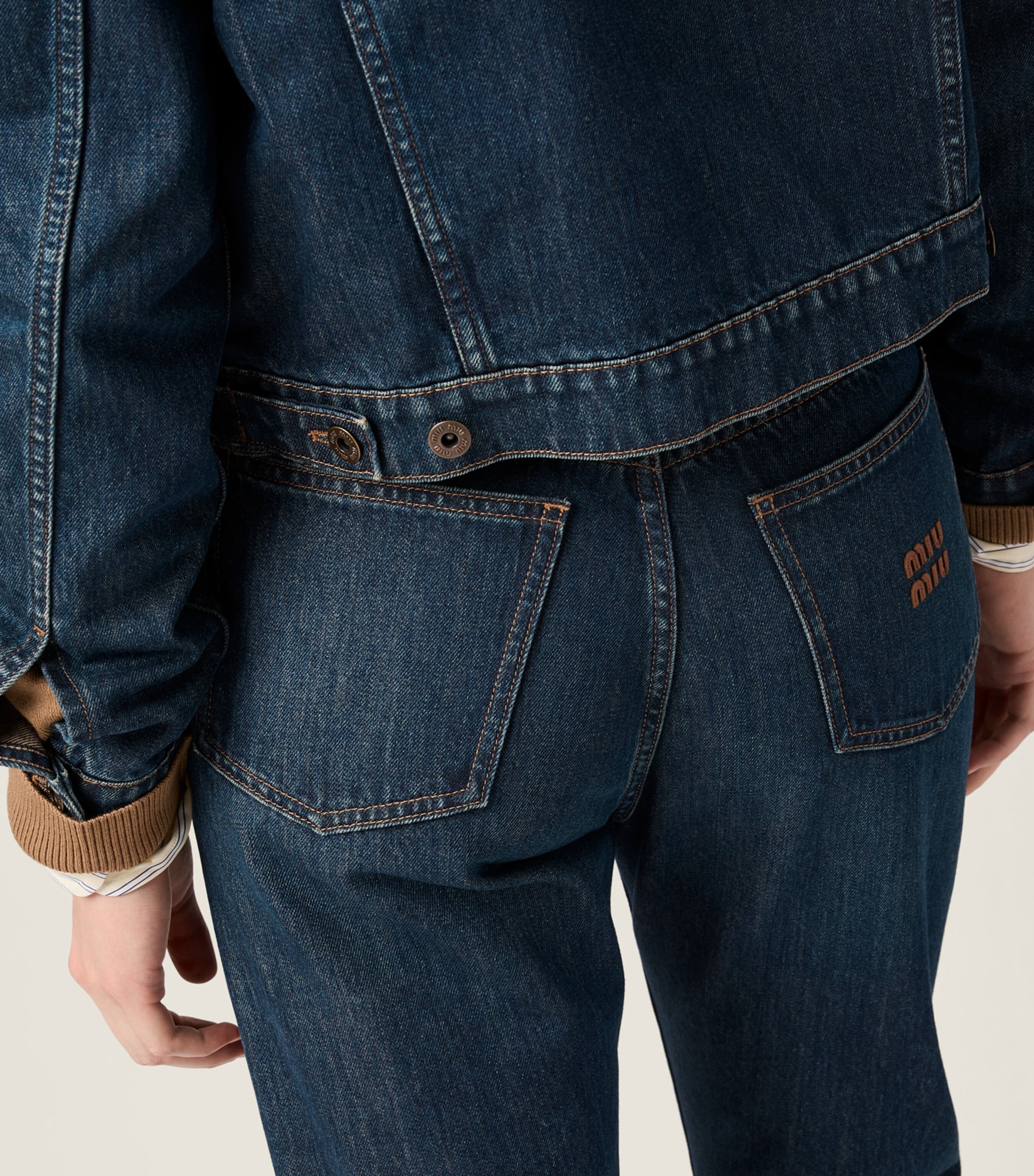 Miu Miu Womens Straight Jeans Image 5