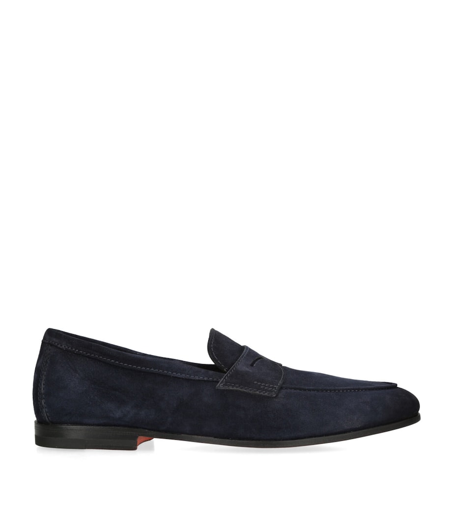 Suede Carlos Penny Loafers BLUE/DARK Image 1