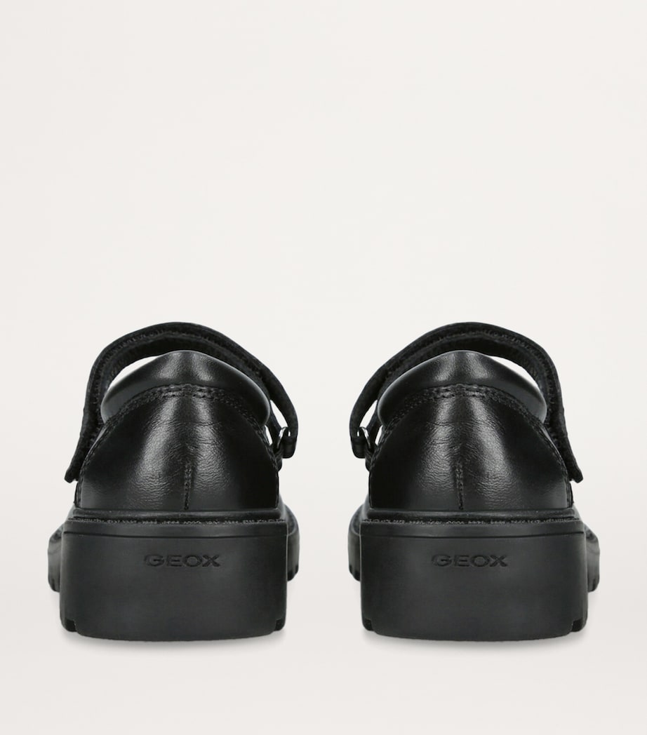 Geox Leather Casey Ballet Flats Black Image 2
