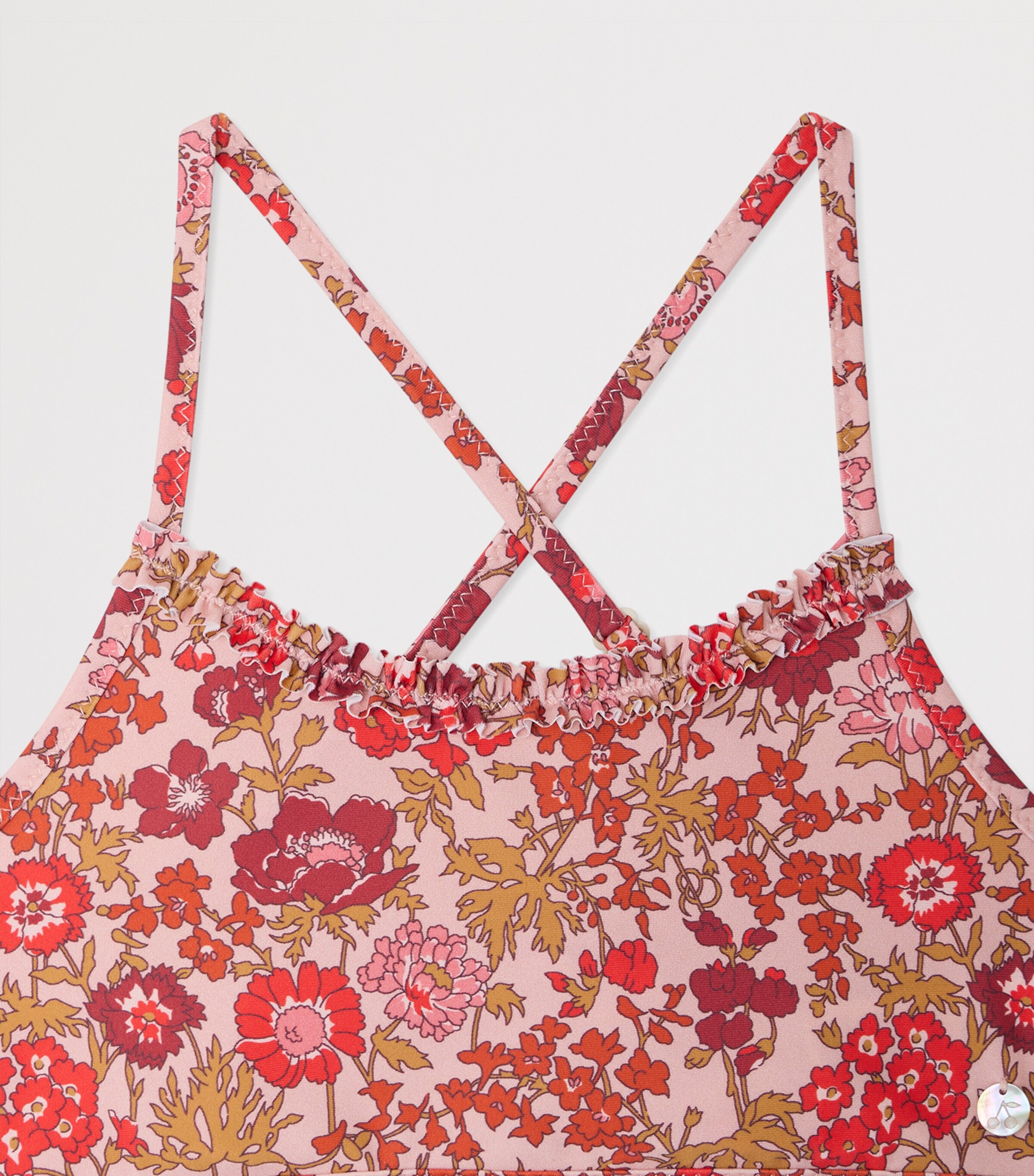 Bonpoint Floral Bikini (10-14 Years) Fleurs Rose Image 3