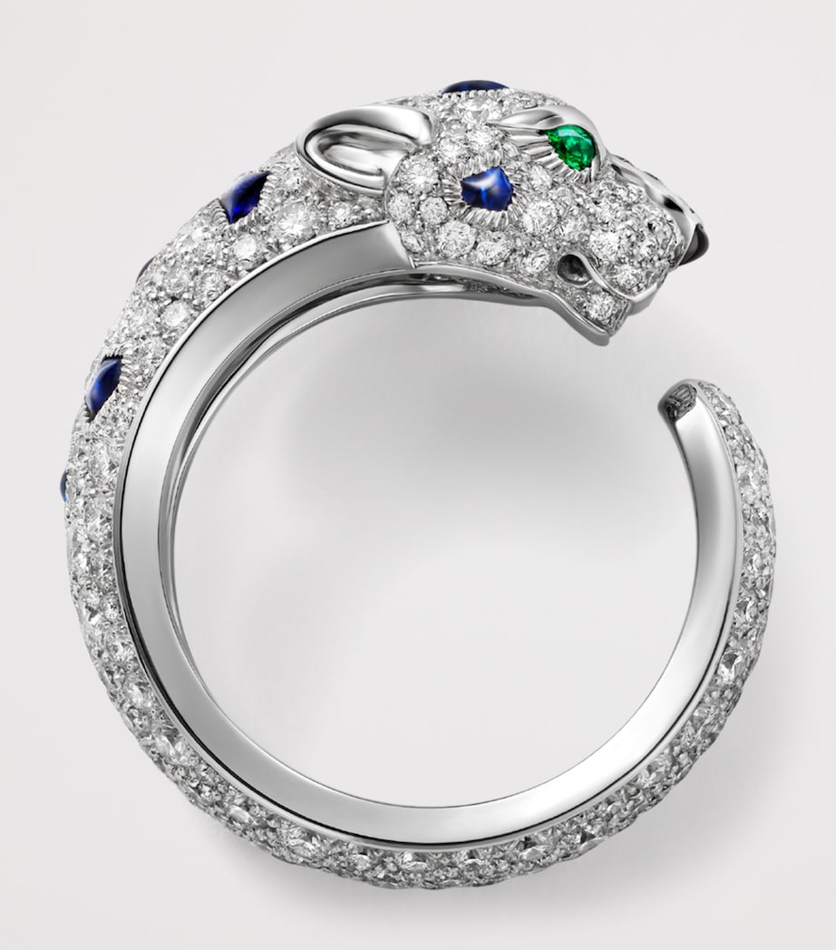 White Gold and Gemstones Panthère de Cartier Ring WHITE GOLD Image 3