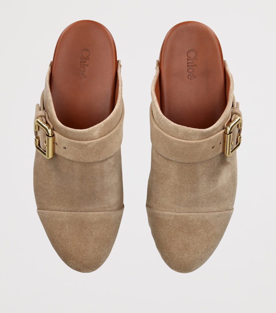 Leather Jeannette Clogs 50 BEIGE Image 4